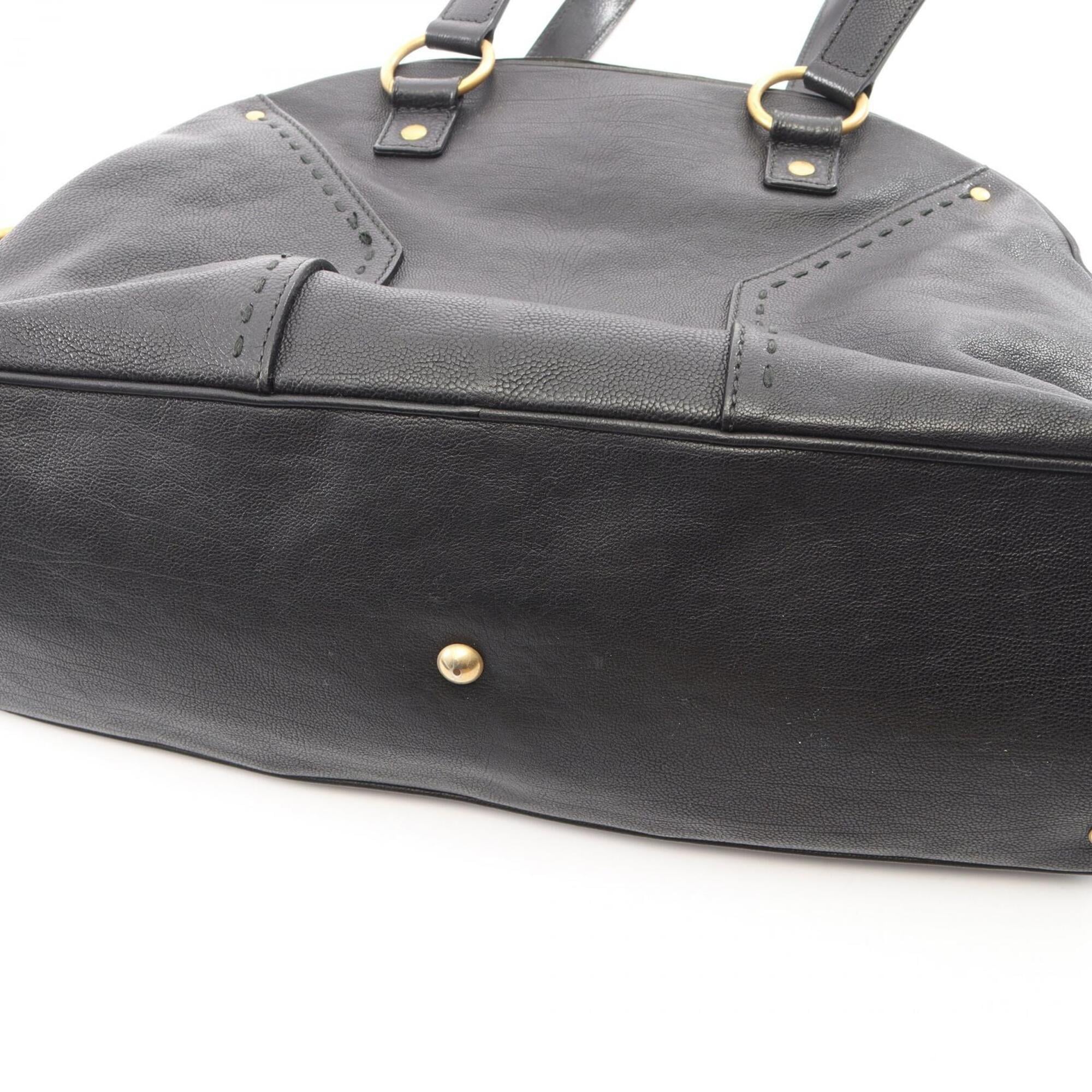 Yves Saint Laurent Black Leather Handbag (Pre-Owned)