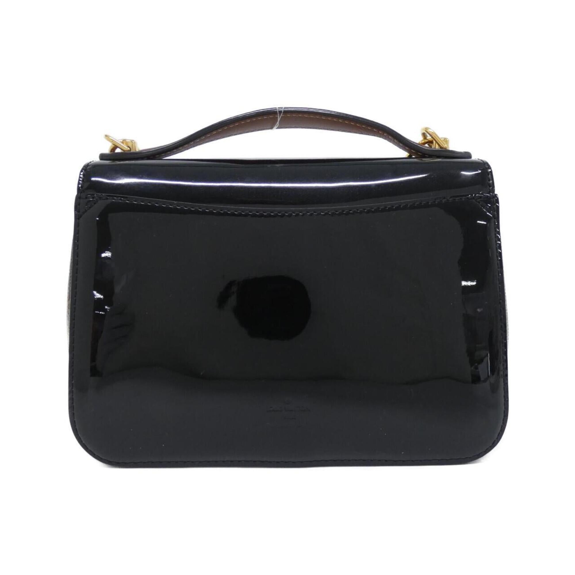 Louis Vuitton Monogram Vernis Black Coated Canvas Leather Shoulder Bag (Pre-Owned)