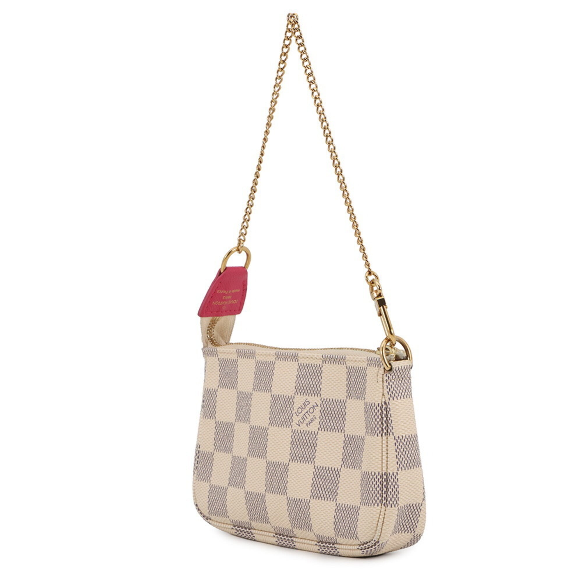 Louis Vuitton Damier Azur Pink Damier Azur Handbag Pochette (Pre-Owned)