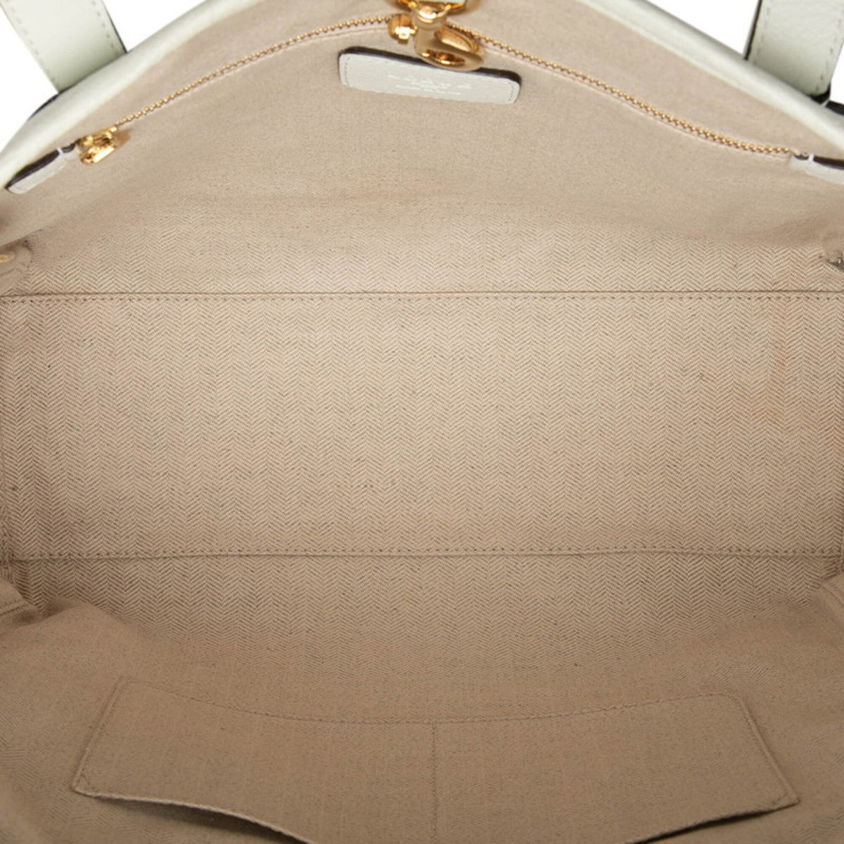 Loewe White Leather Shoulder Bag Tote Bag (Pre-Owned)