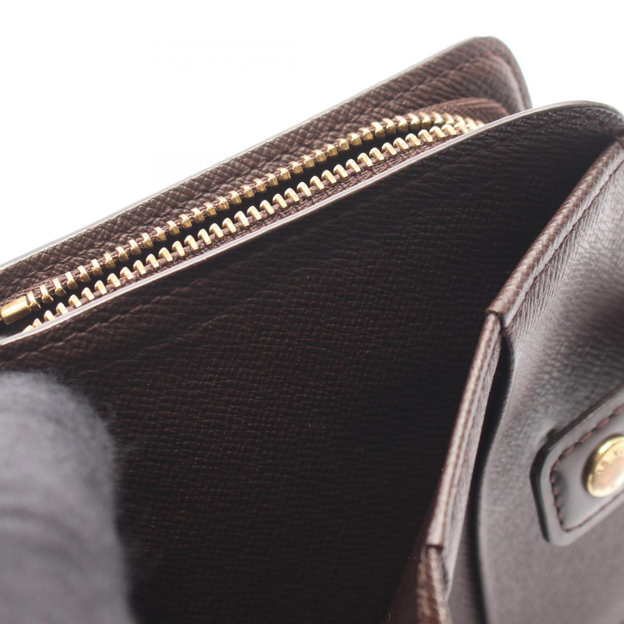 Louis Vuitton Brown Leather Pvc Wallet (Bi-Fold) (Pre-Owned)