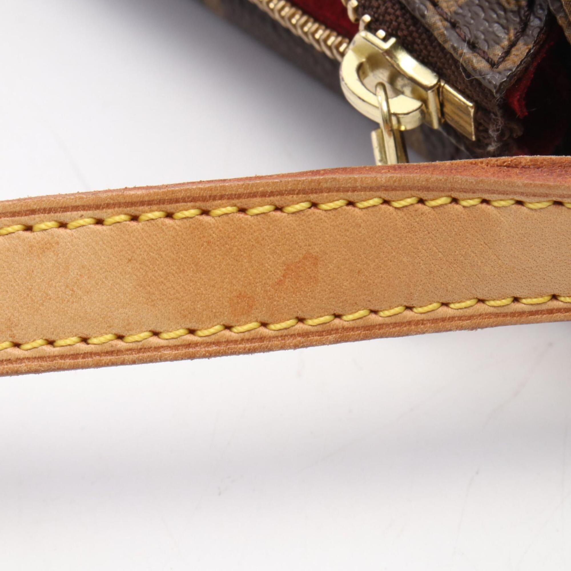 Louis Vuitton Brown Monogram Coated Canvas Handbag Shoulder Bag (Pre-Owned)