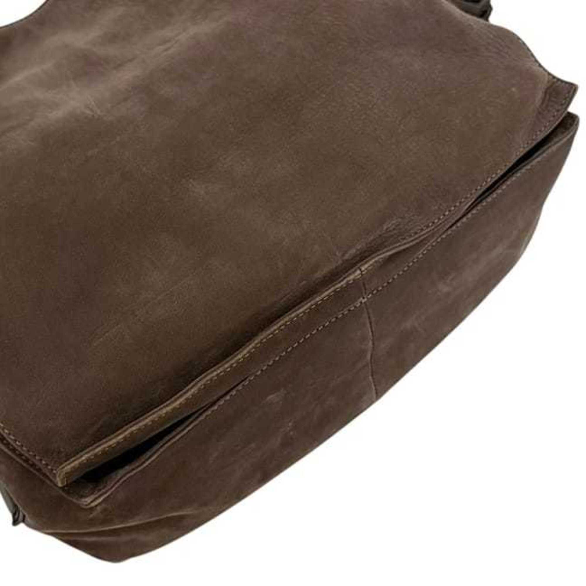 Loewe Brown Suede Leather Shoulder Bag (Pre-Owned)
