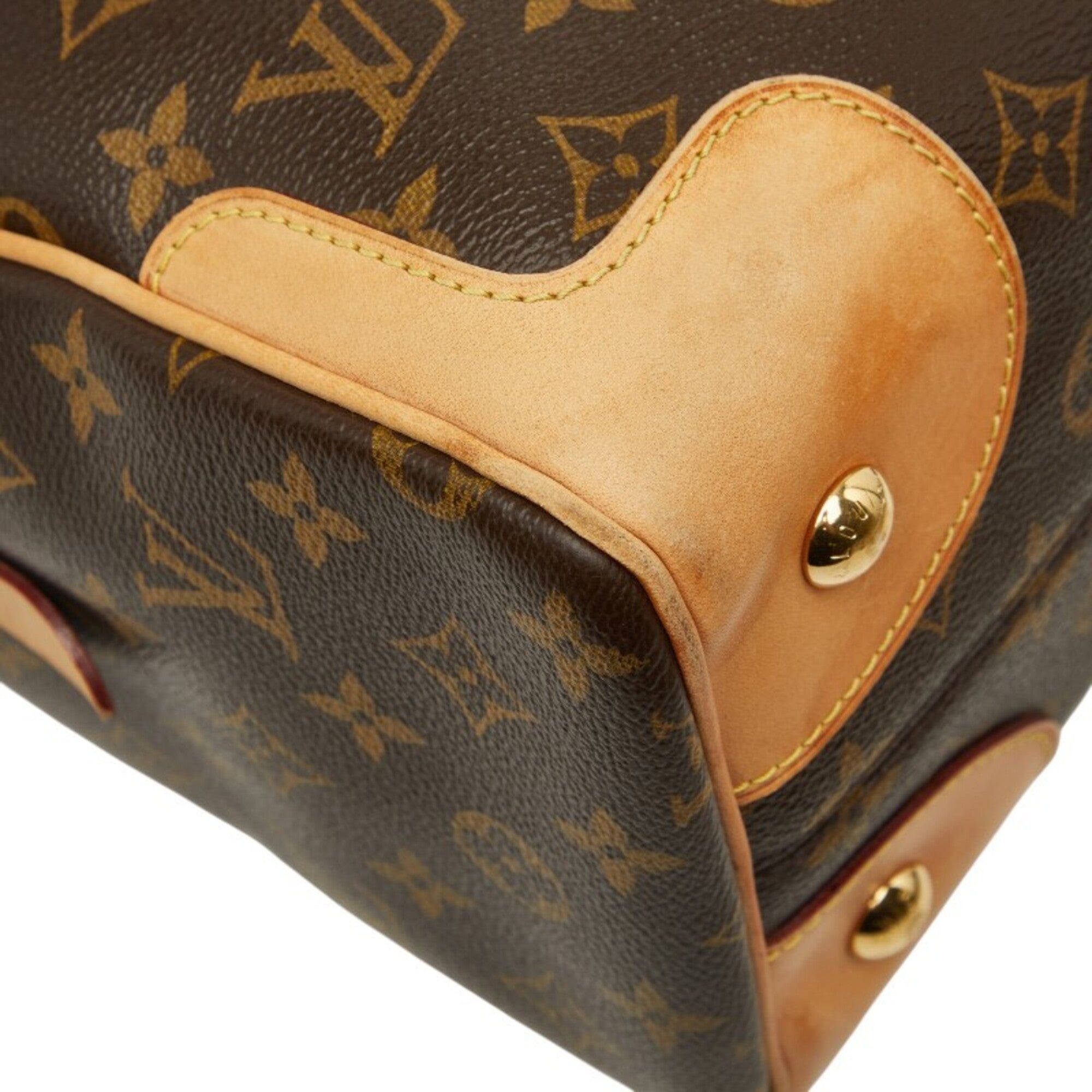 Louis Vuitton Brown Pvc Leather Handbag Shoulder Bag (Pre-Owned)
