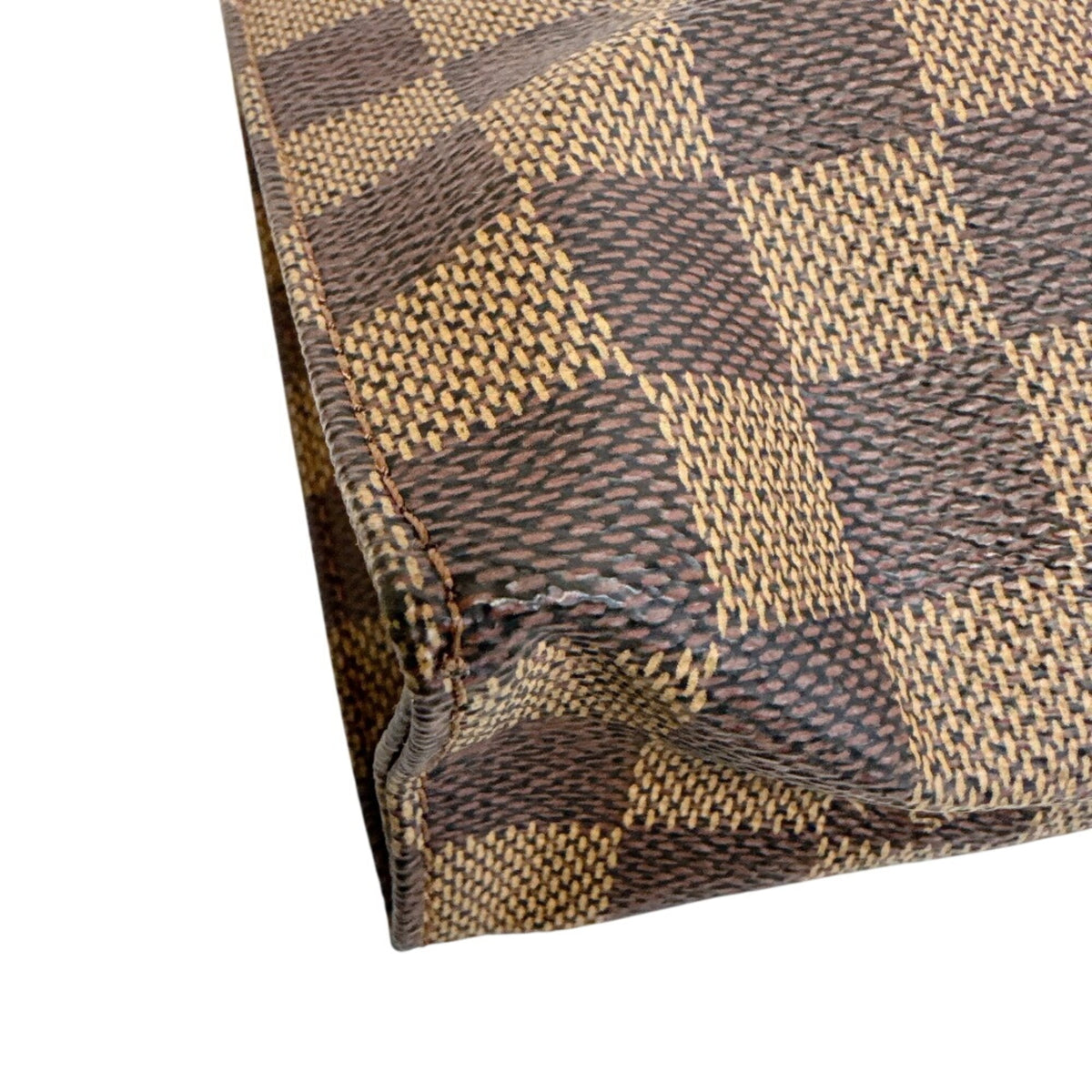 Louis Vuitton Brown Pvc Coated Canvas Clutch Bag Pouch Wash Bag (Pre-Owned)