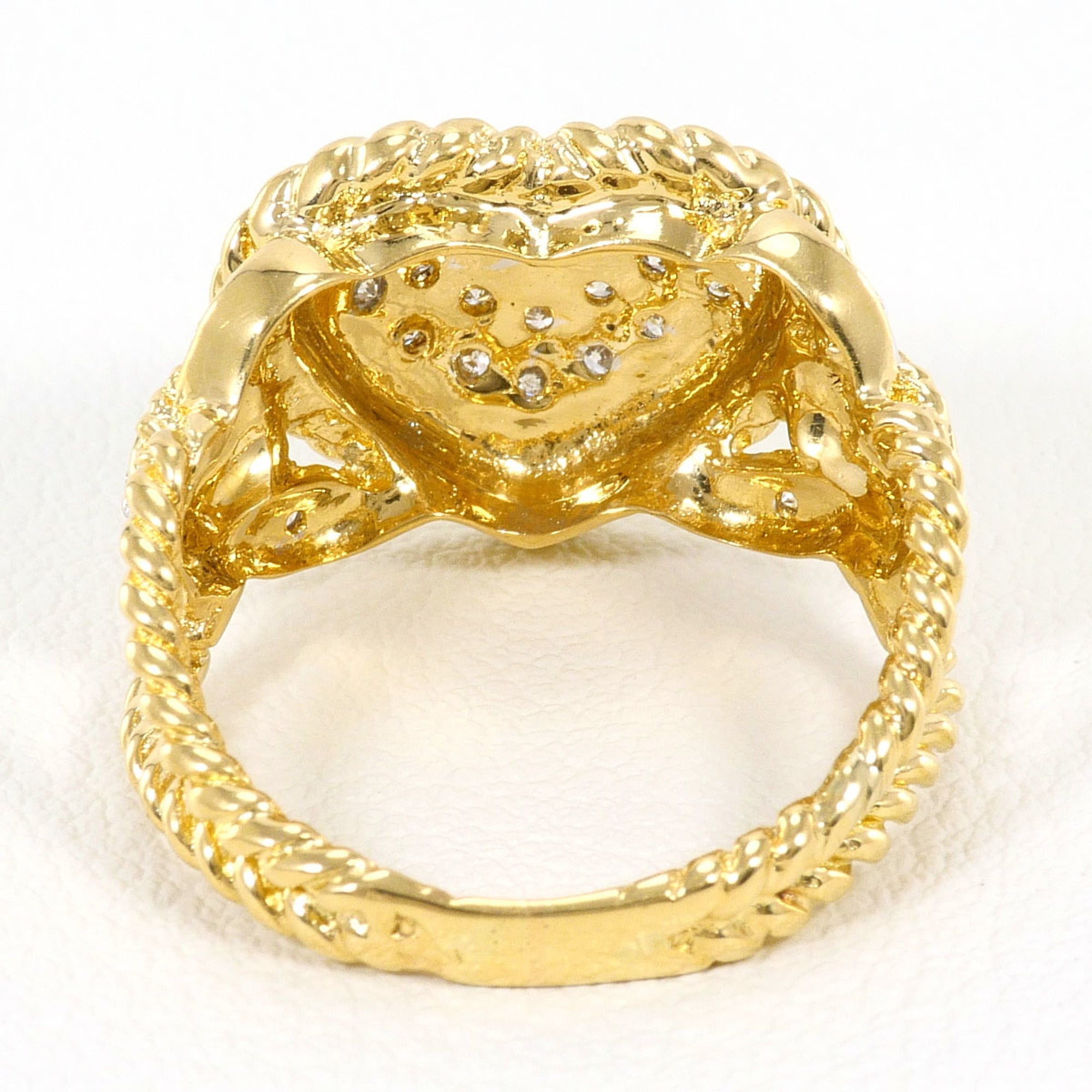 Unbranded White Yellow Gold Yellow Gold (18K) White Gold (18K) Band Ring (Pre-Owned)