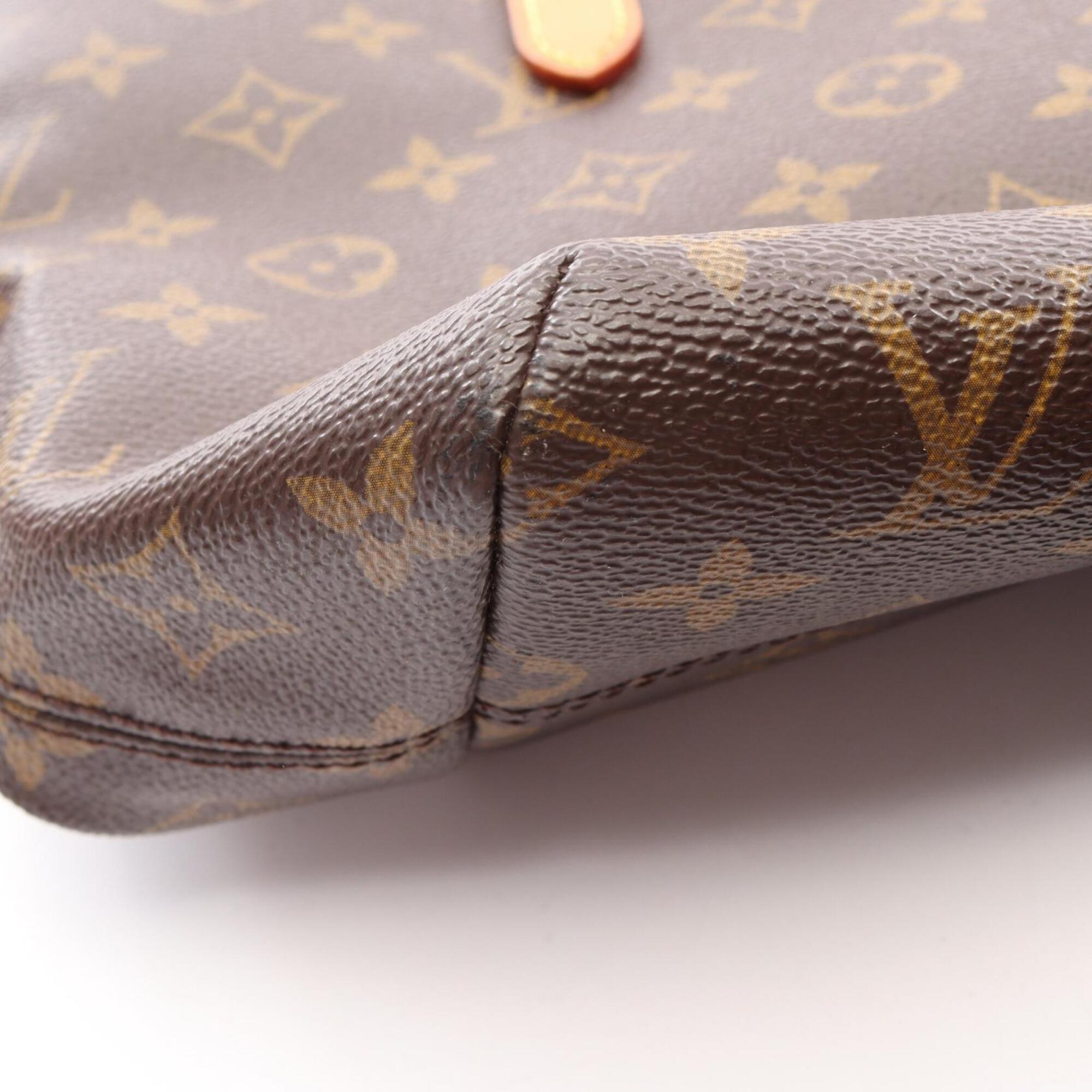 Louis Vuitton Brown Pvc Leather Handbag Tote Bag (Pre-Owned)