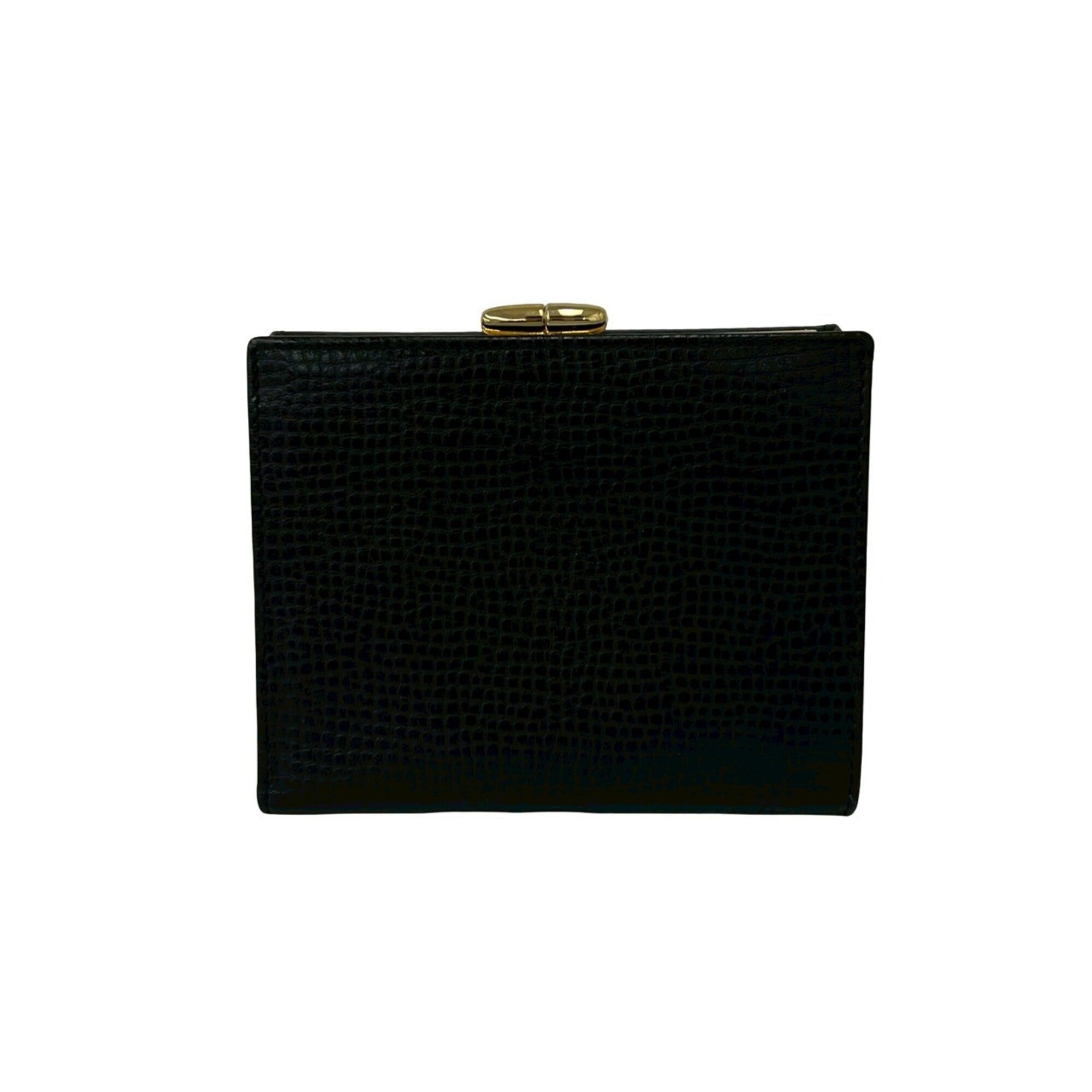 Christian Dior Black Leather Wallet (Tri-Fold) (Pre-Owned)