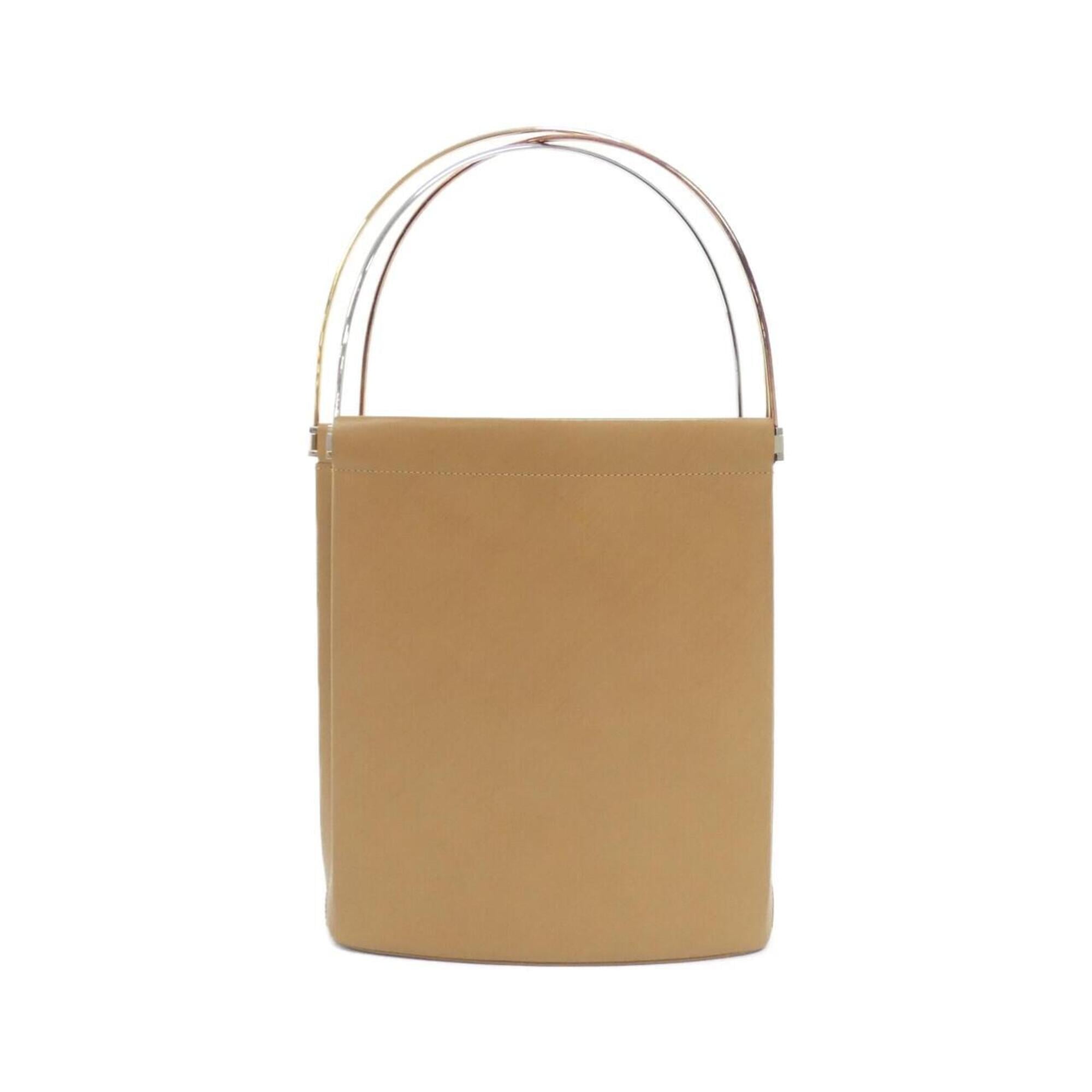Cartier Beige Pink Leather Handbag (Pre-Owned)