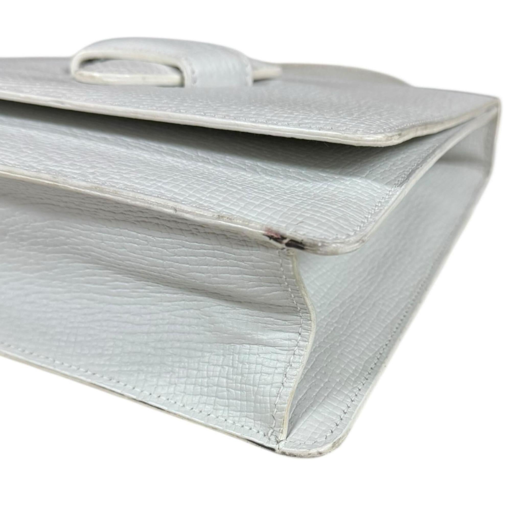 Loewe White Leather Handbag (Pre-Owned)