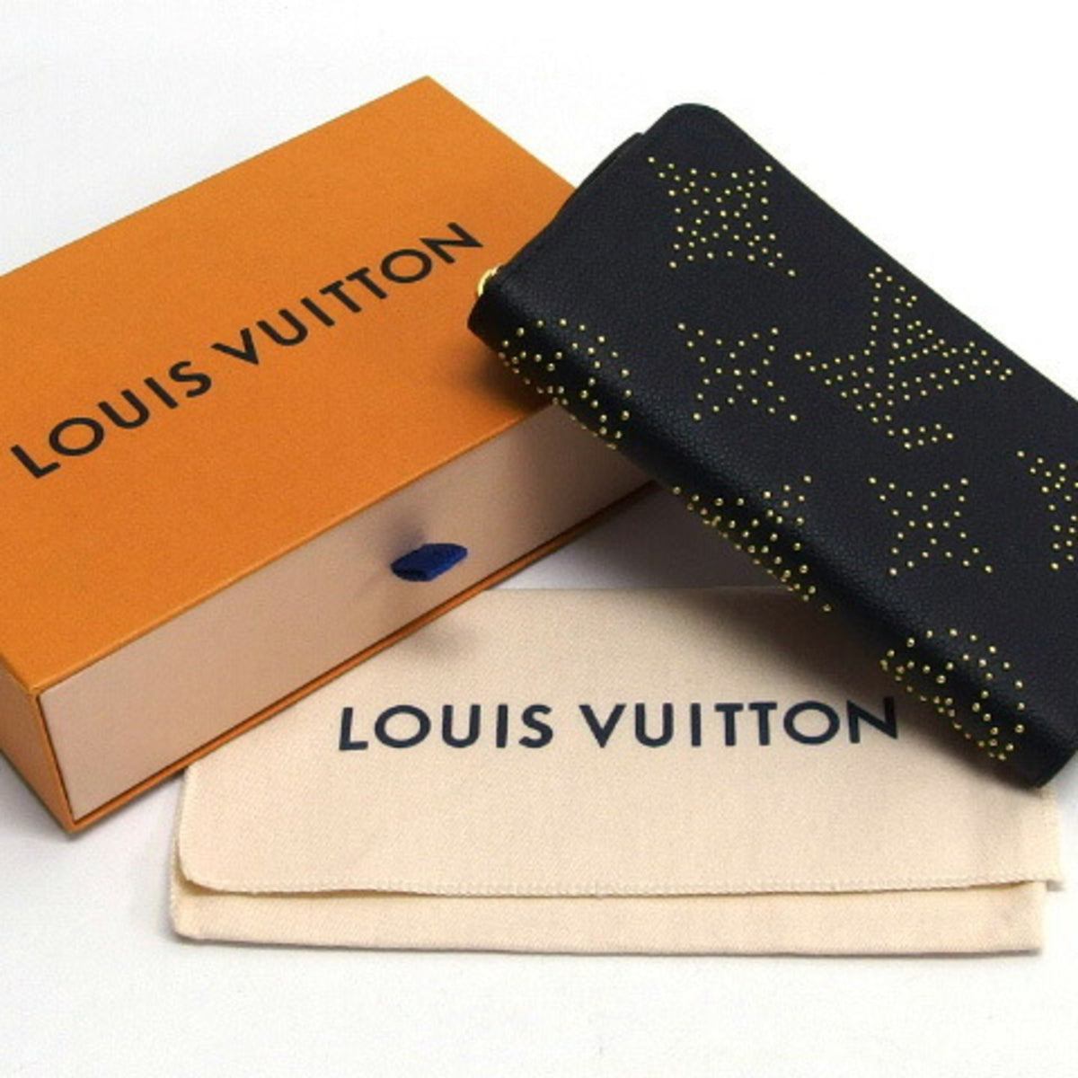 Louis Vuitton Monogram Empreinte Black Noir Monogram Empreinte Long Wallet (Bi-Fold) (Pre-Owned)