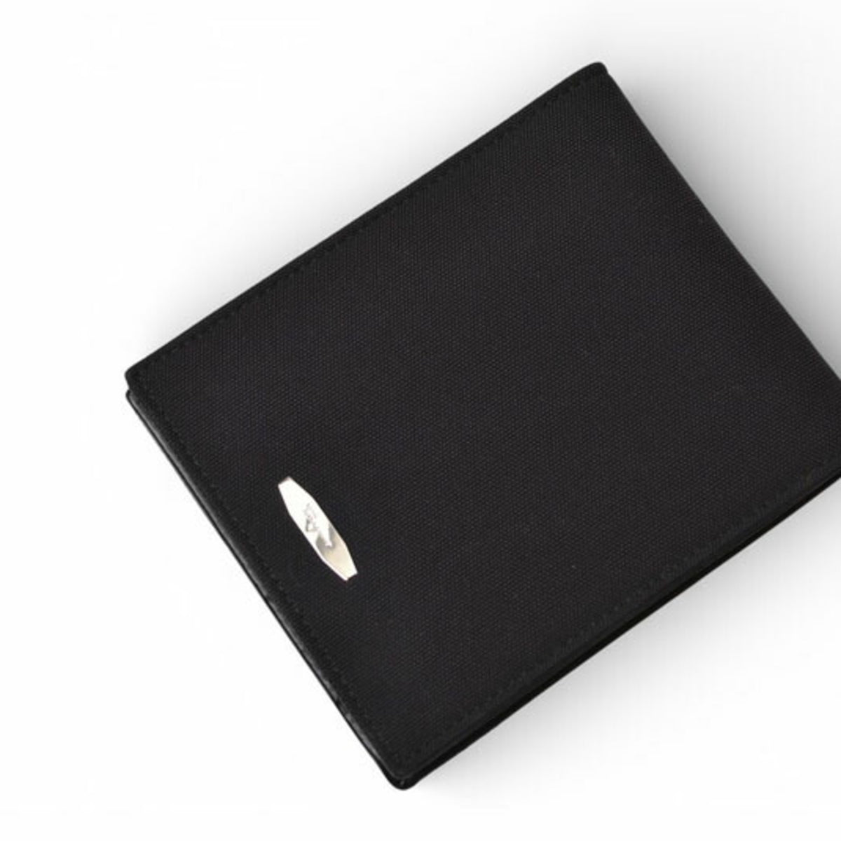 Salvatore Ferragamo Black Canvas Wallet (Bi-Fold) (Pre-Owned)