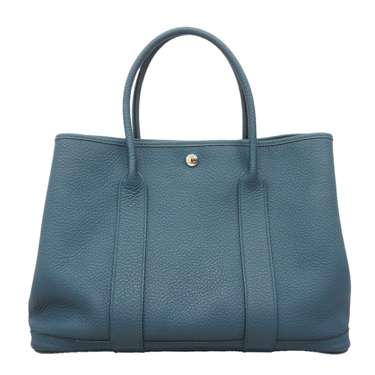Hermes Blue Country Leather Tote Bag (Pre-Owned)