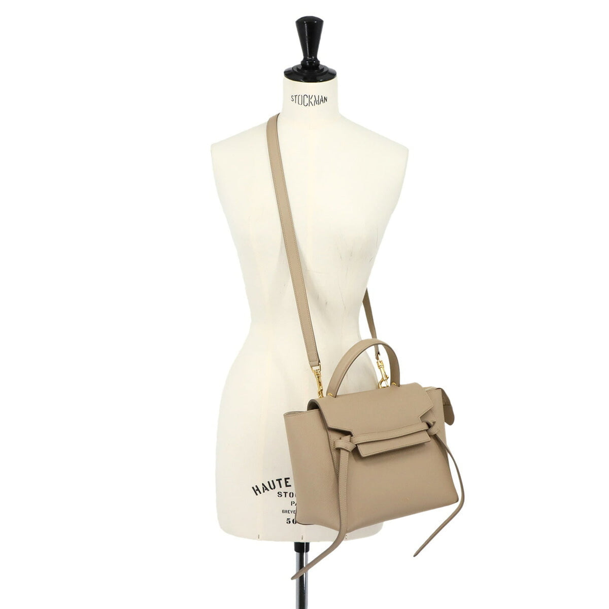 Celine Beige Leather Fanny Pack Handbag (Pre-Owned)