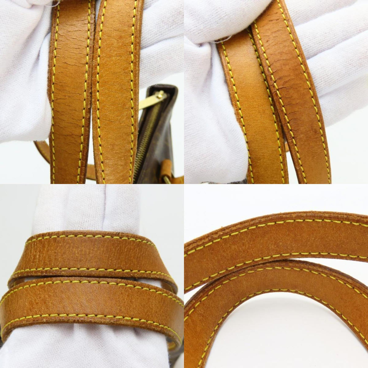 Louis Vuitton Brown Monogram Leather Tote Bag (Pre-Owned)