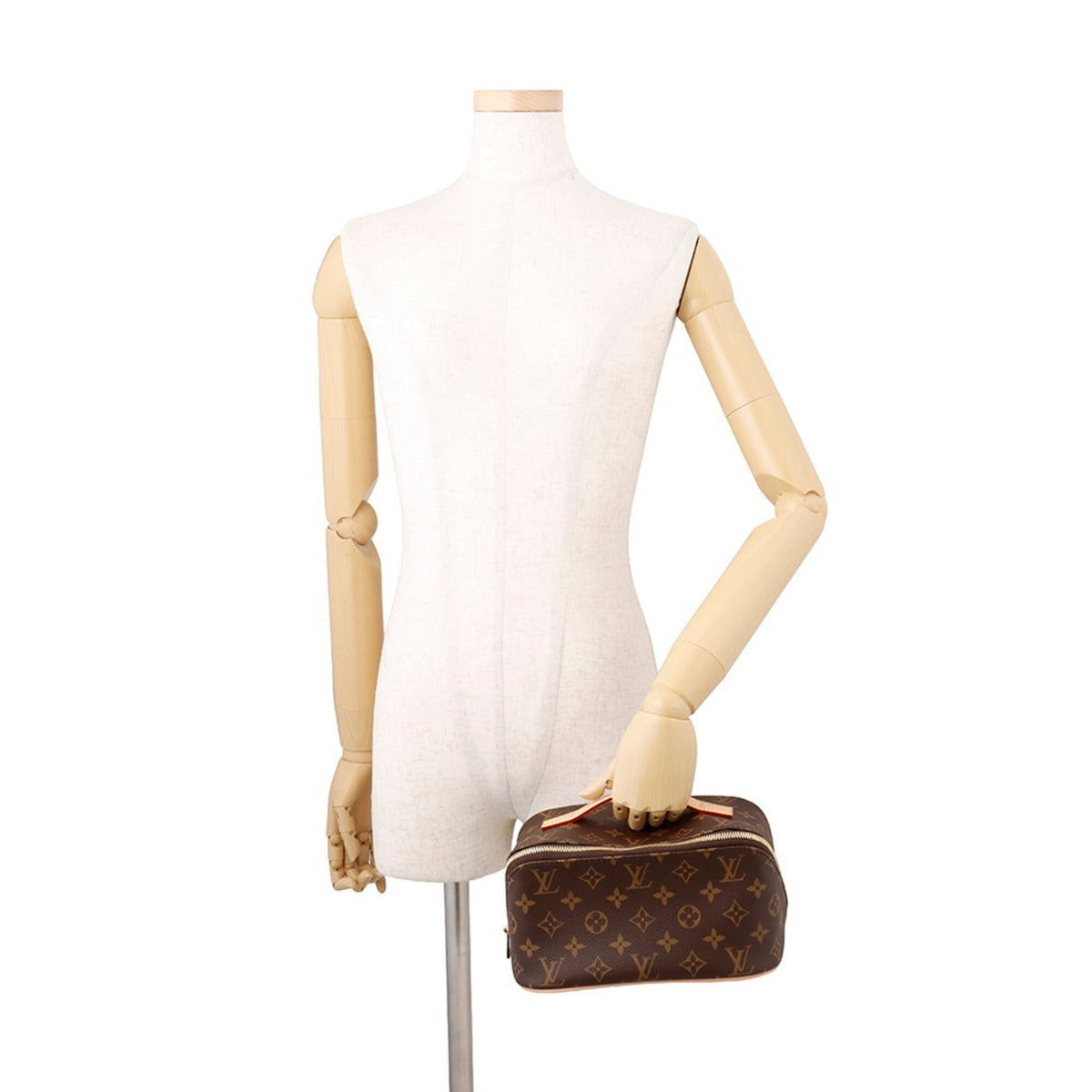 Louis Vuitton Beige Monogram Document Case Handbag Pouch (Pre-Owned)