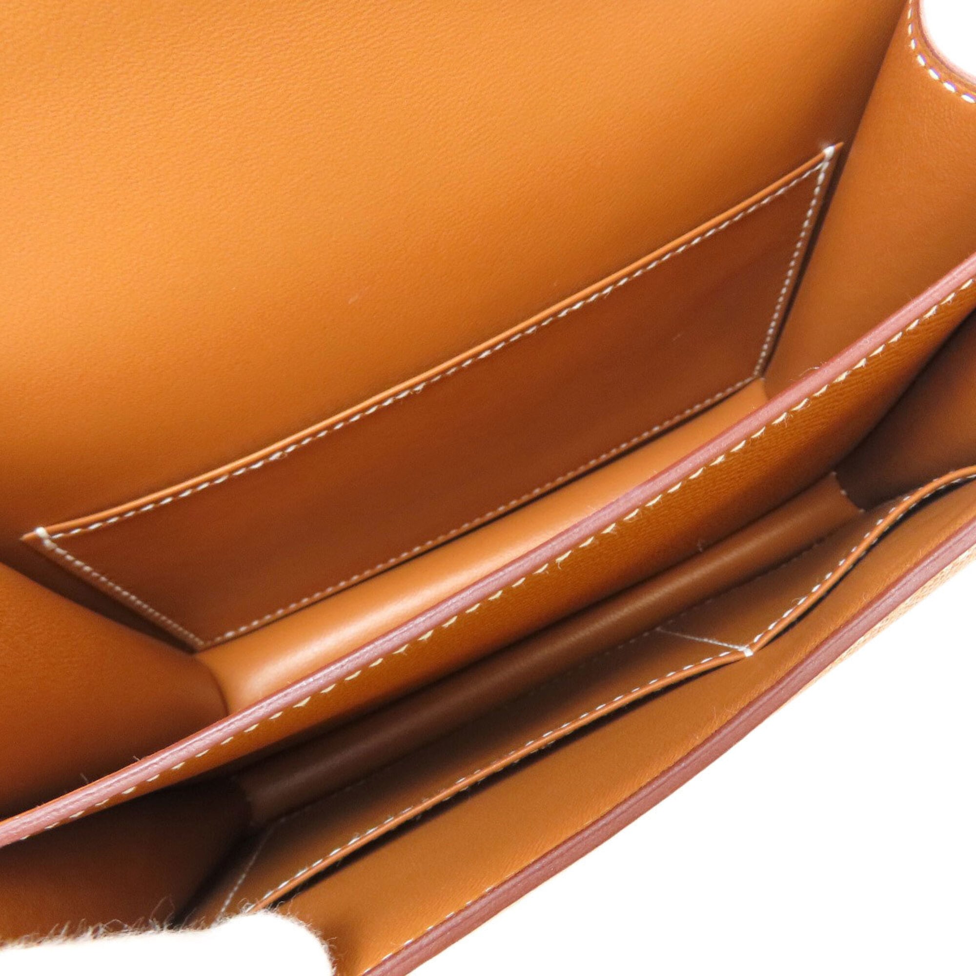 Hermes Gold Epsom Leather Shoulder Bag (Pre-Owned)
