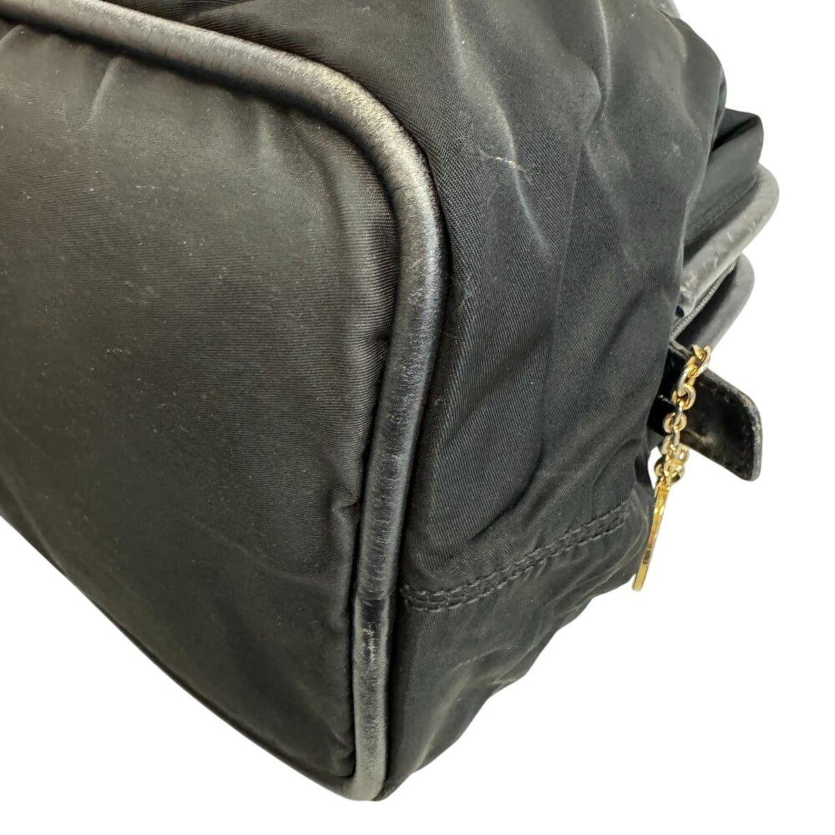 Celine Black Nylon Leather Handbag (Pre-Owned)