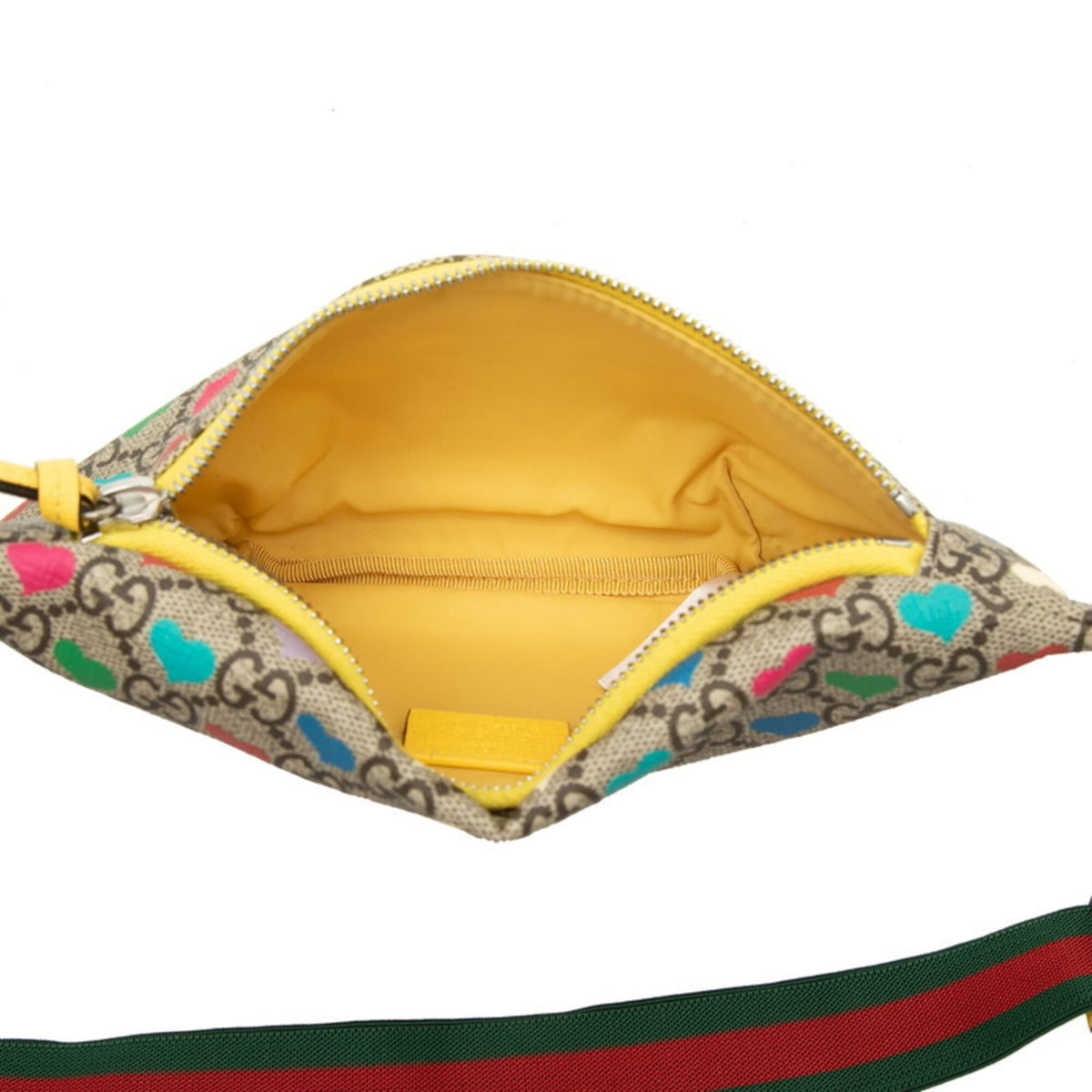 Gucci Beige Multi-Color Pvc Leather Sling Bag (Pre-Owned)