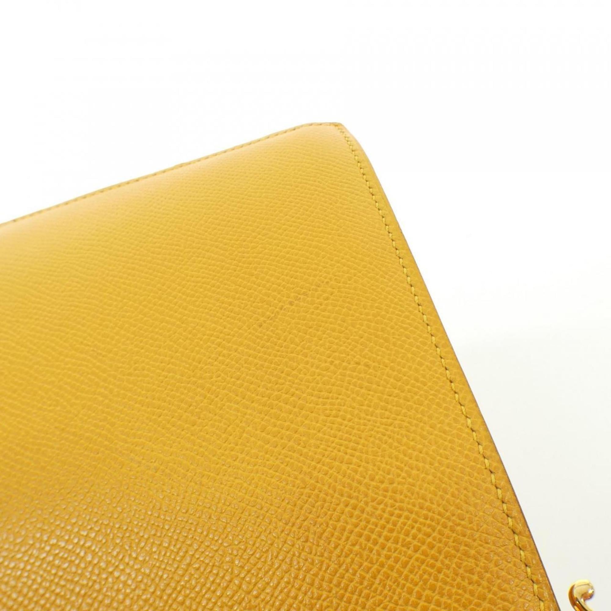 Hermes Jaune Courchevel Leather Shoulder Bag (Pre-Owned)