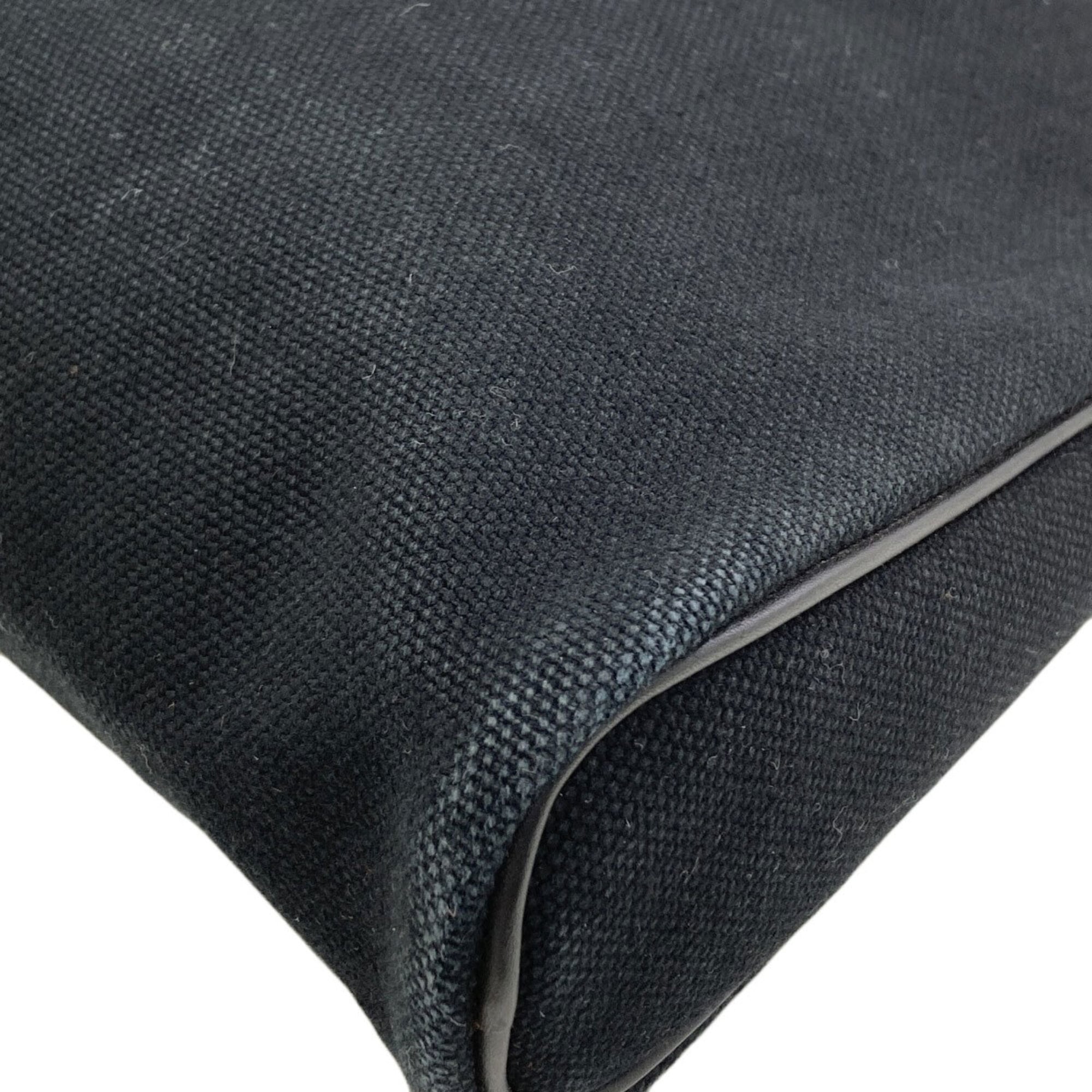 Hermes Black Toile H Tote Bag (Pre-Owned)