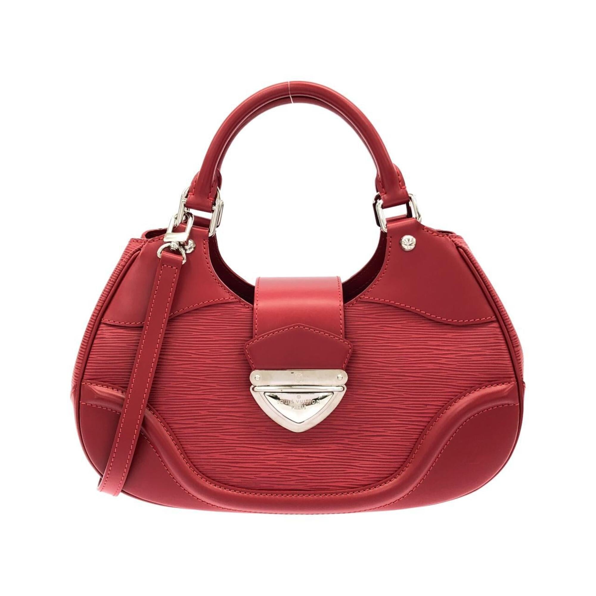 Louis Vuitton Rouge Leather Handbag (Pre-Owned)