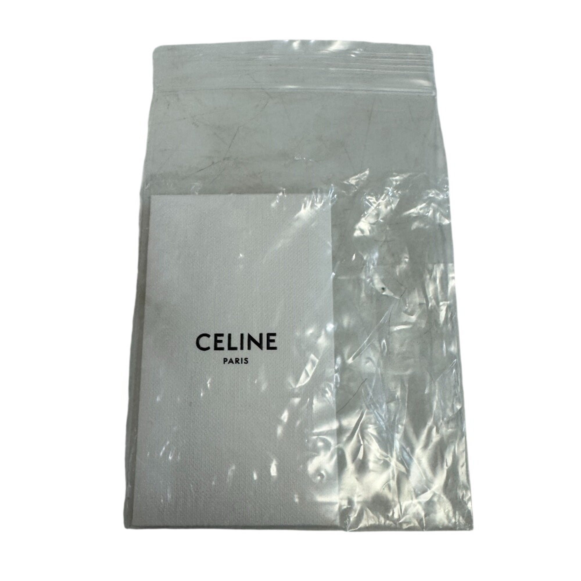 Celine Beige Brown Canvas Leather Shoulder Bag (Pre-Owned)