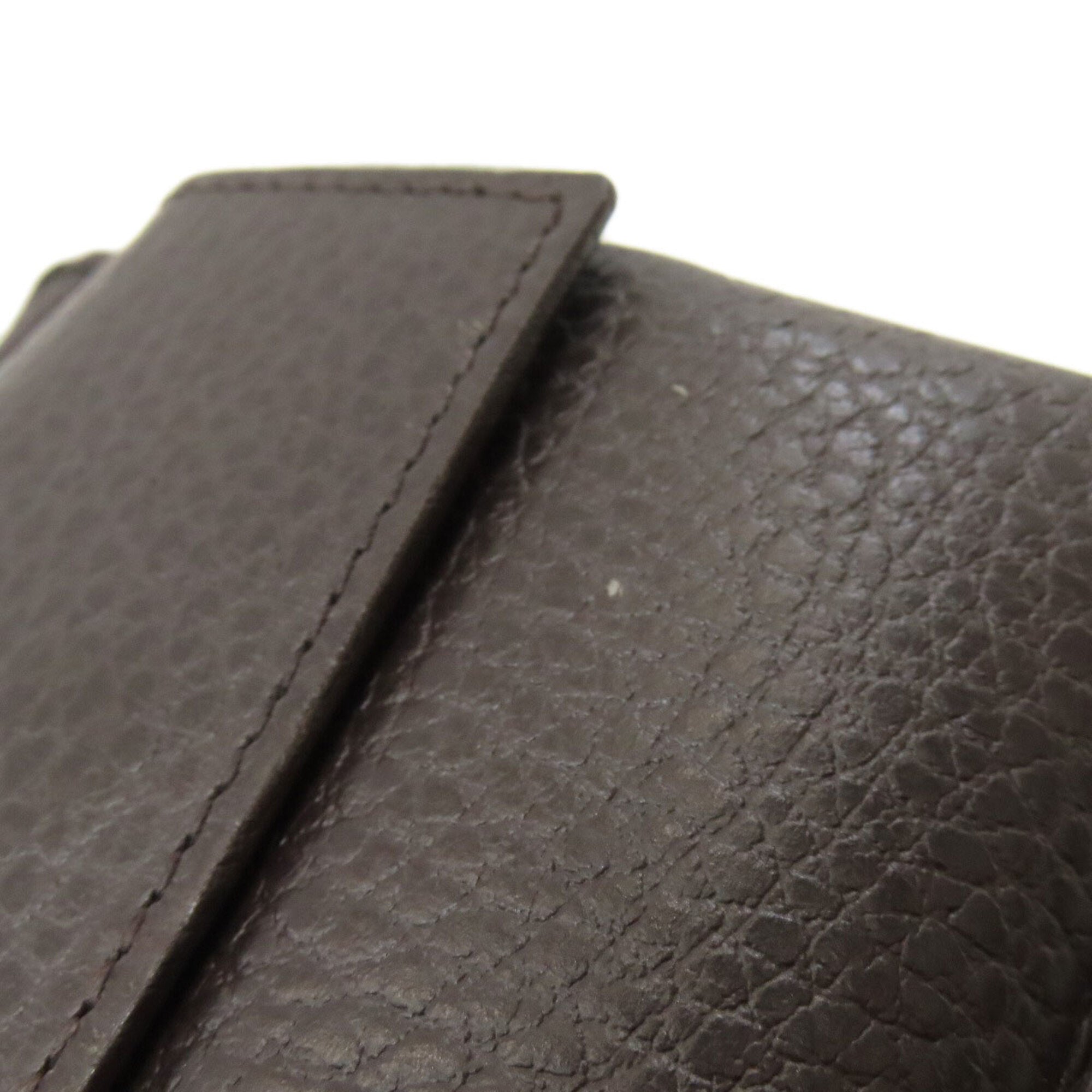 Gucci Brown Canvas Leather Wallet (Bi-Fold) (Pre-Owned)