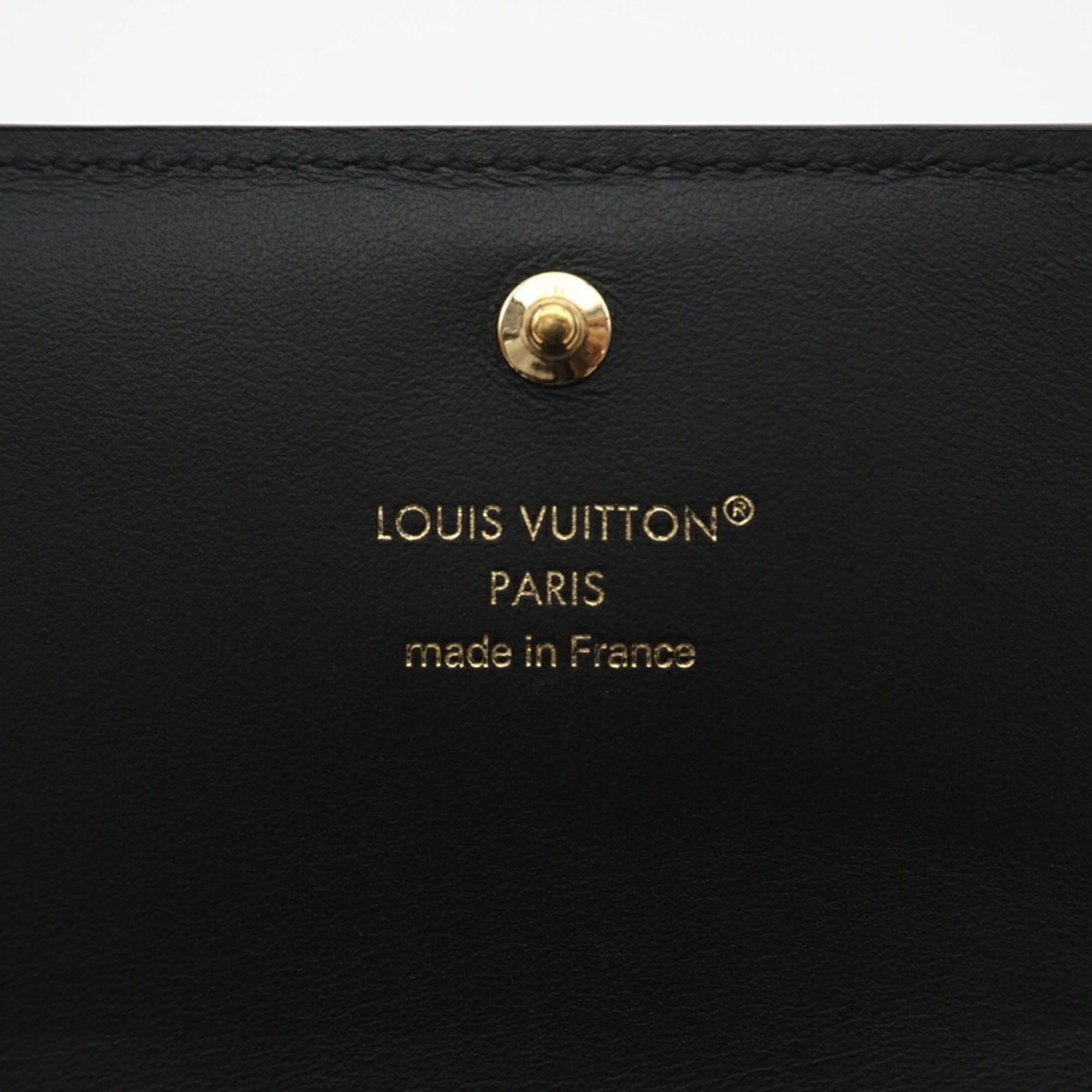 Louis Vuitton Taurillon Black Leather Wallet (Bi-Fold) (Pre-Owned)