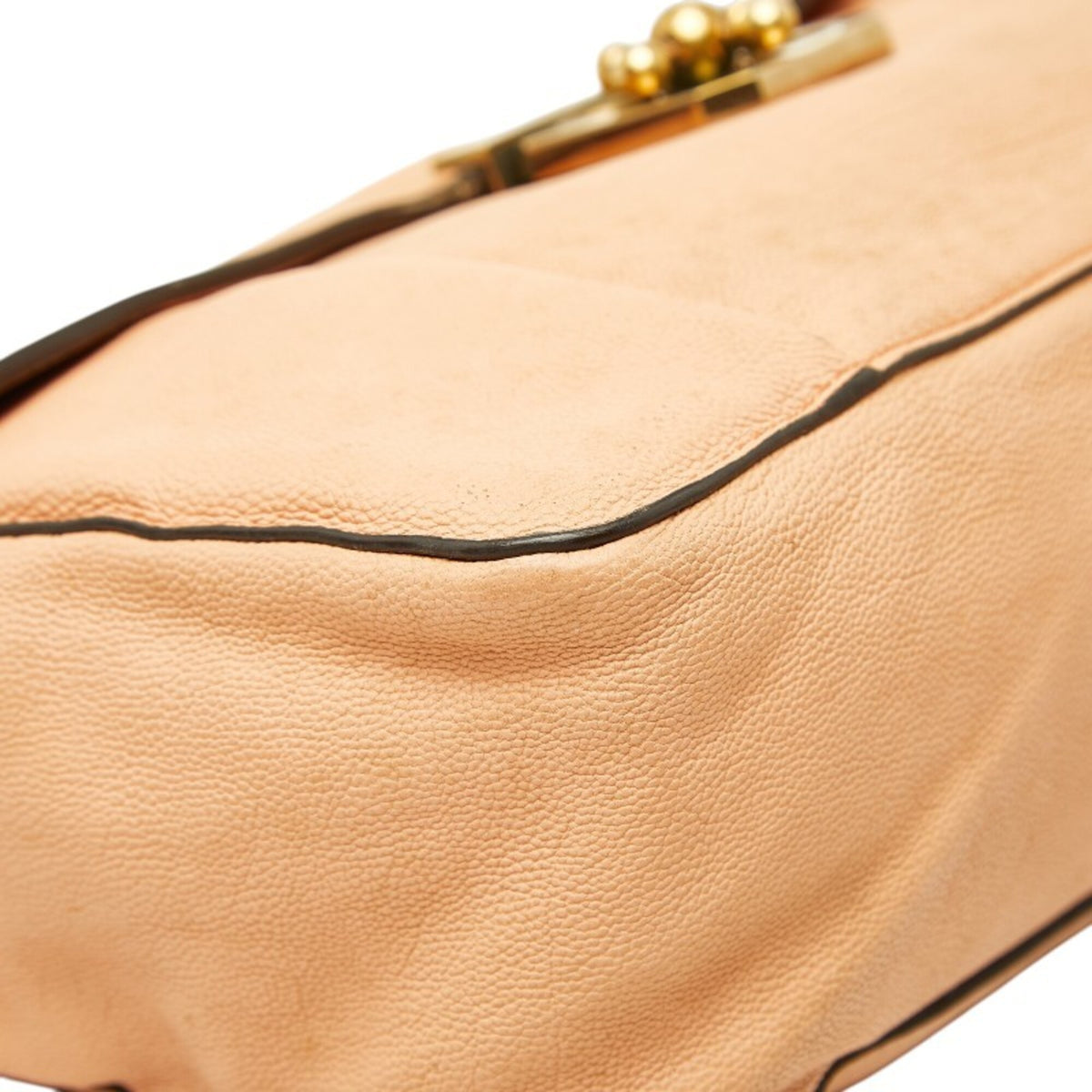 Chloé Pink Orange Leather Shoulder Bag (Pre-Owned)