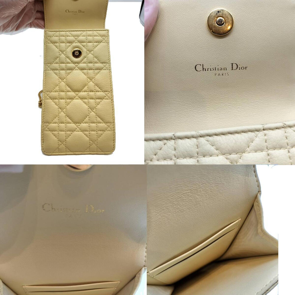 Christian Dior Yellow Pochette Shoulder Bag (Pre-Owned)