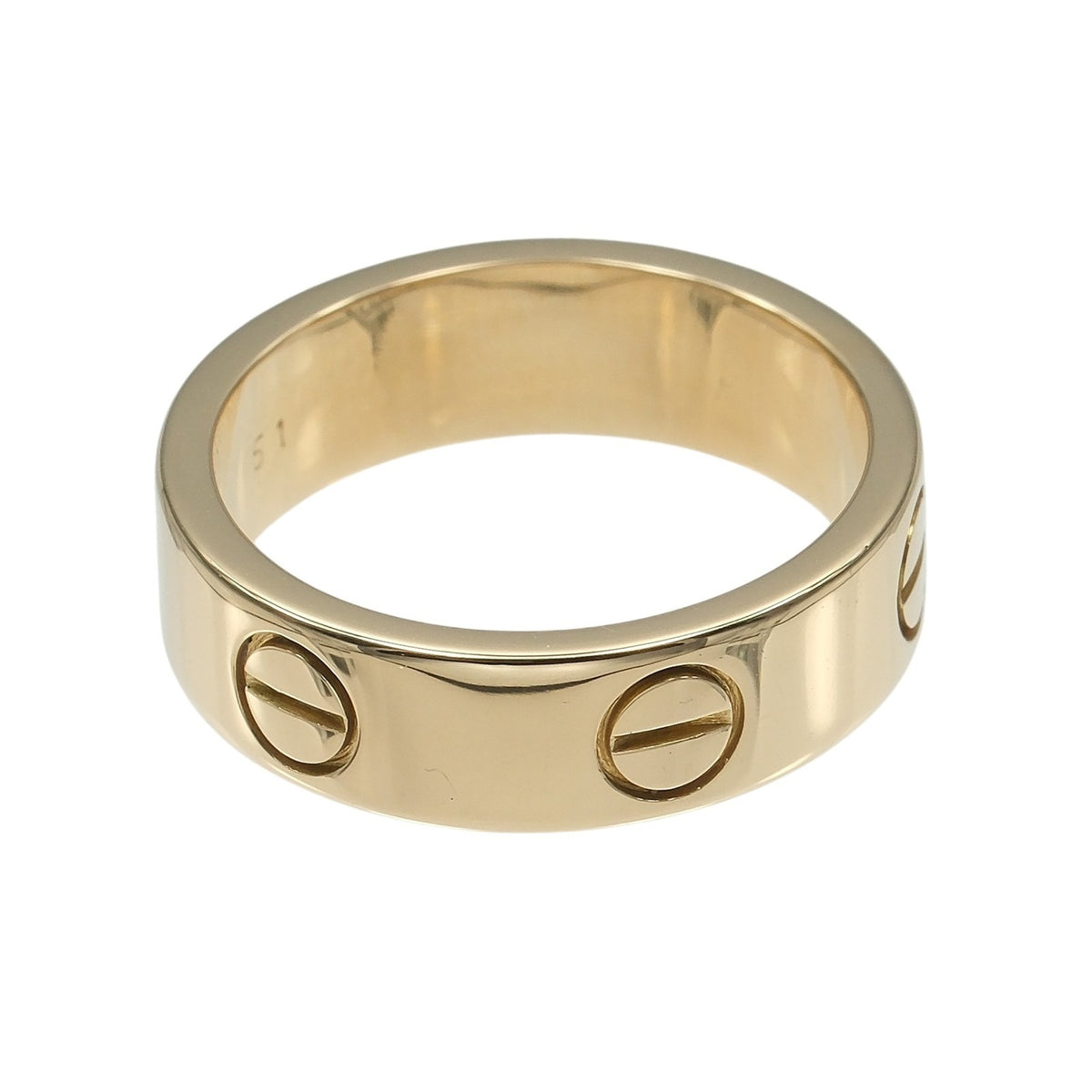 Cartier Love Yellow Gold (18K) Band Ring (Pre-Owned)