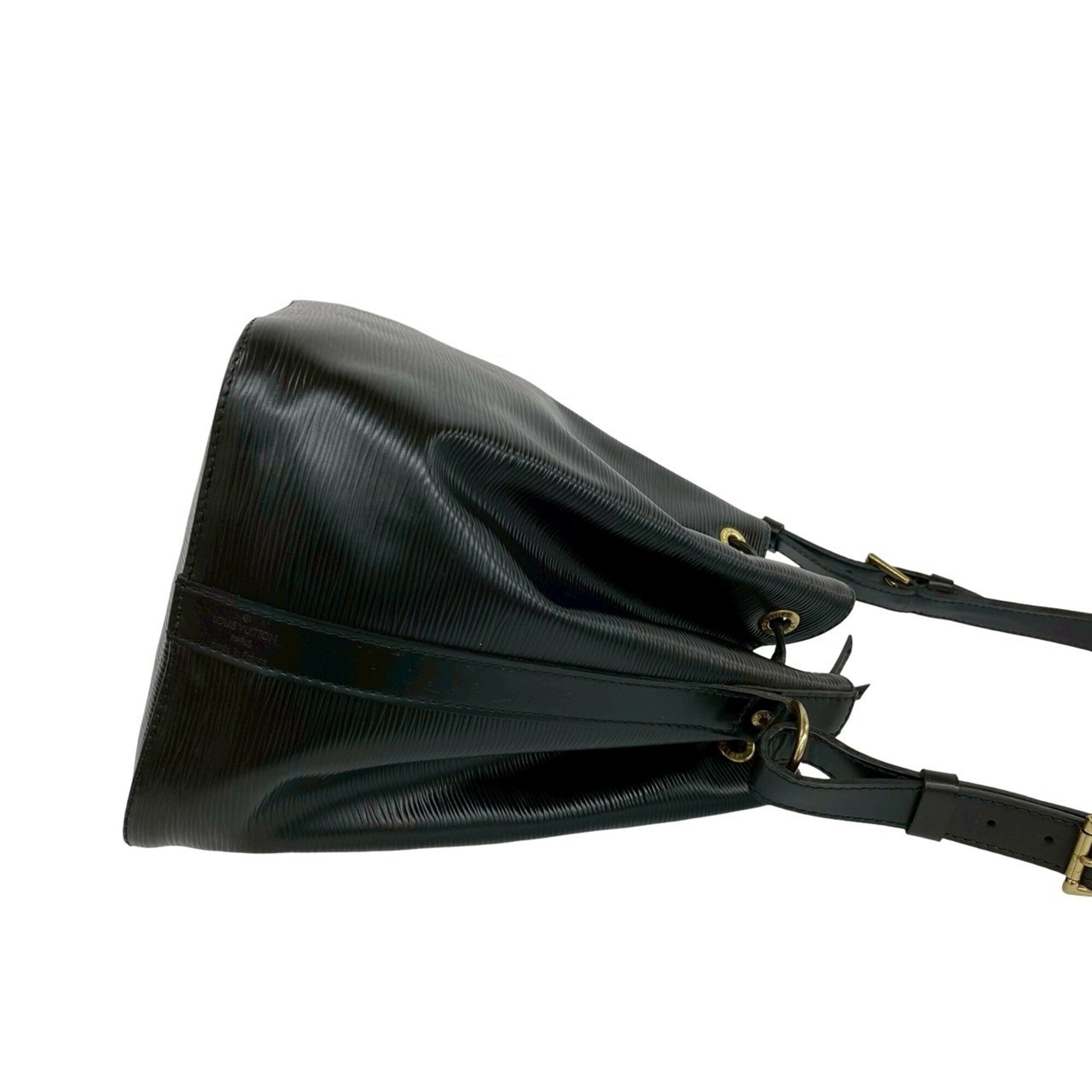 Louis Vuitton Black Leather Shoulder Bag (Pre-Owned)