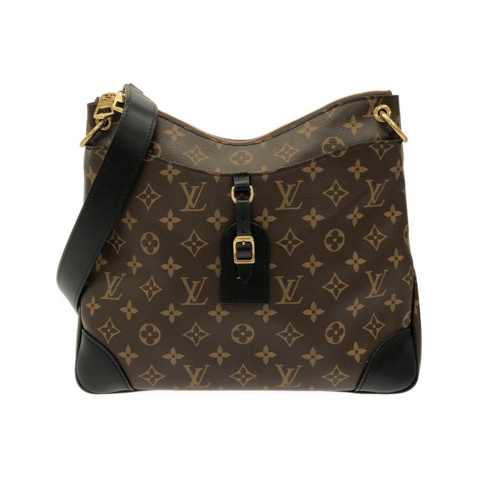 Louis Vuitton Black Marron Coated Canvas Shoulder Bag (Pre-Owned)