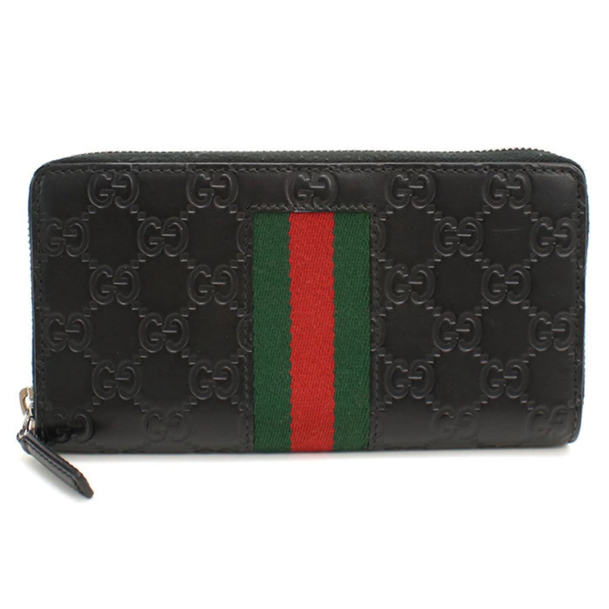Gucci Black Leather Long Wallet (Bi-Fold) (Pre-Owned)