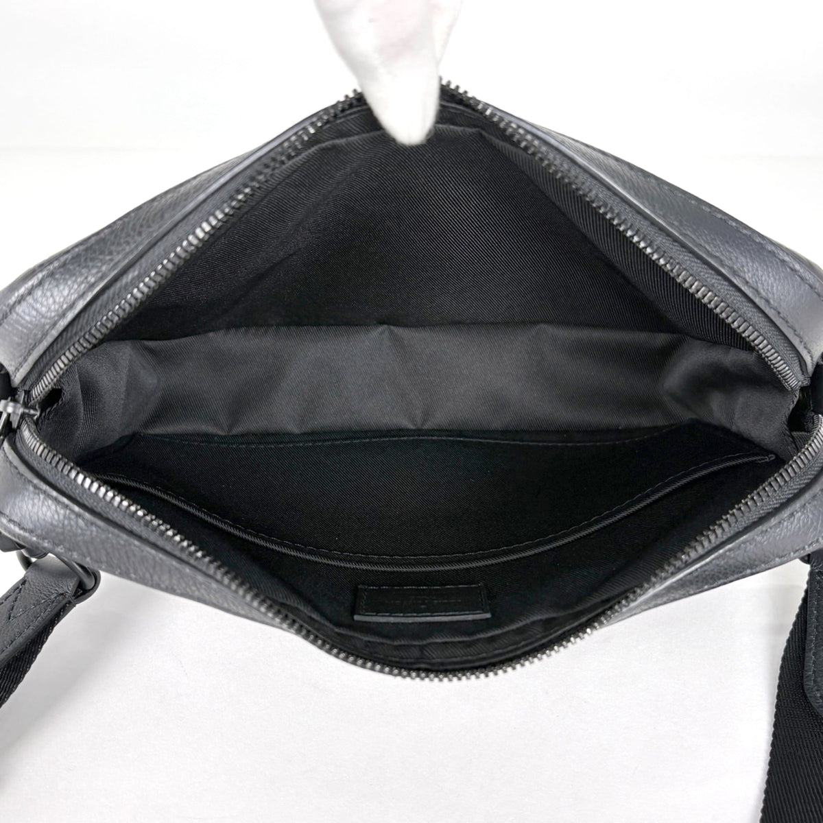 Louis Vuitton Black Noir Monogram Shadow Pouch Shoulder Bag (Pre-Owned)