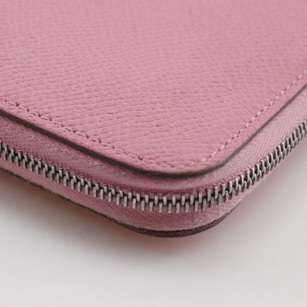 Hermes Silk'in Pink Rose Confetti Epsom Leather Long Wallet (Bi-Fold) (Pre-Owned)