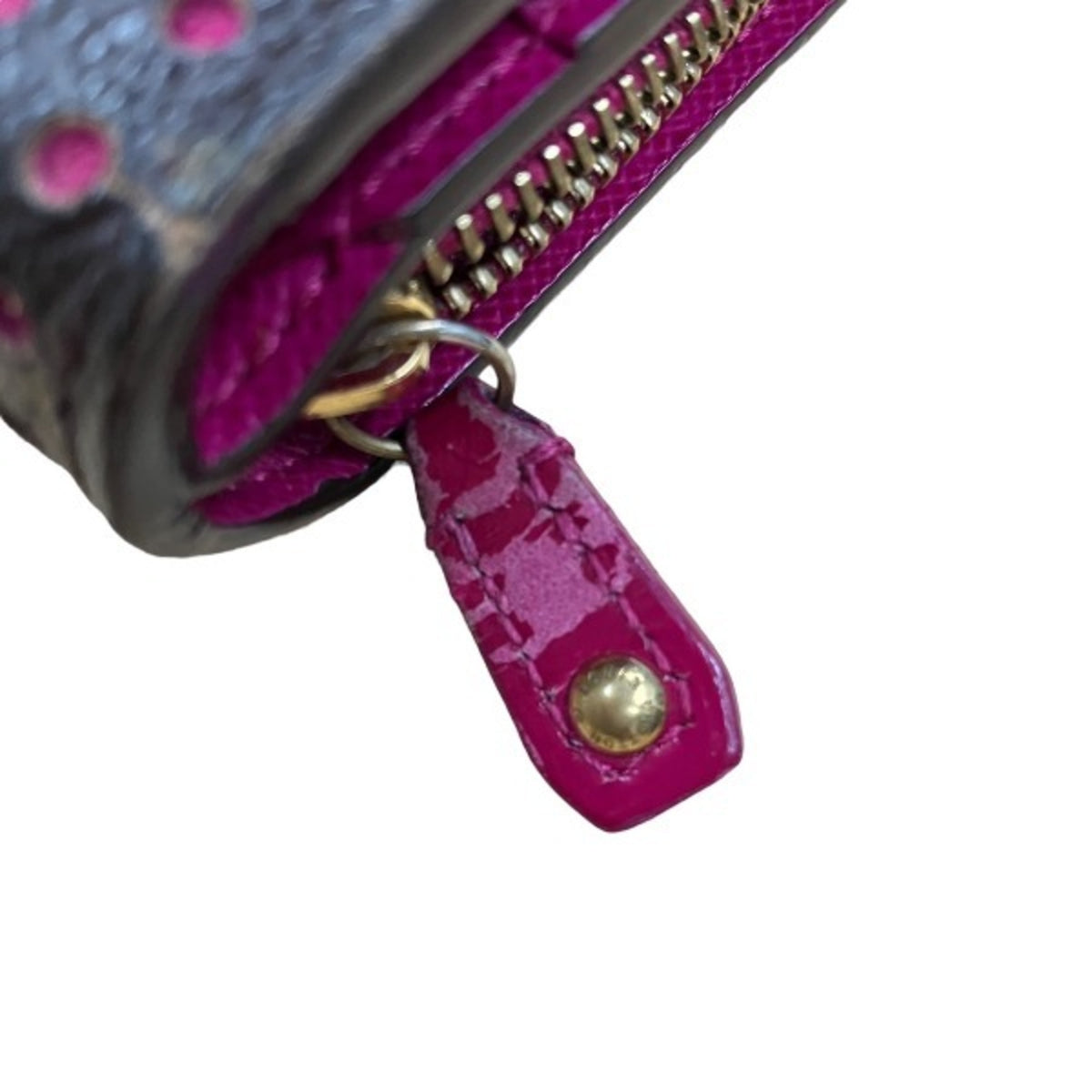 Louis Vuitton Fuchsia Monogram Perforated Wallet (Bi-Fold) (Pre-Owned)