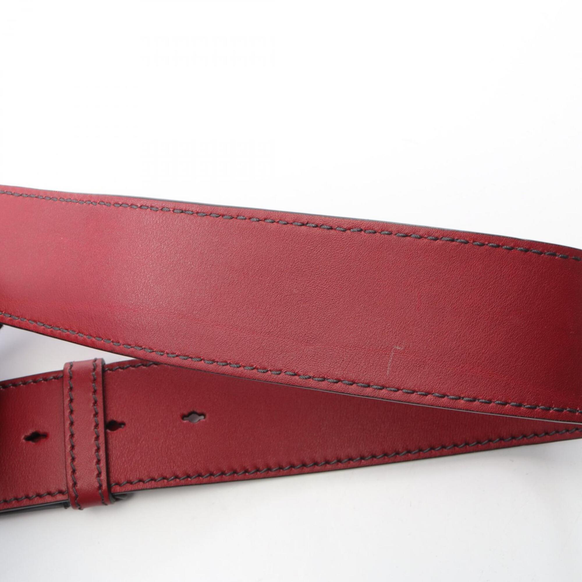 Christian Dior Red Color Leather Handbag Shoulder Bag (Pre-Owned)