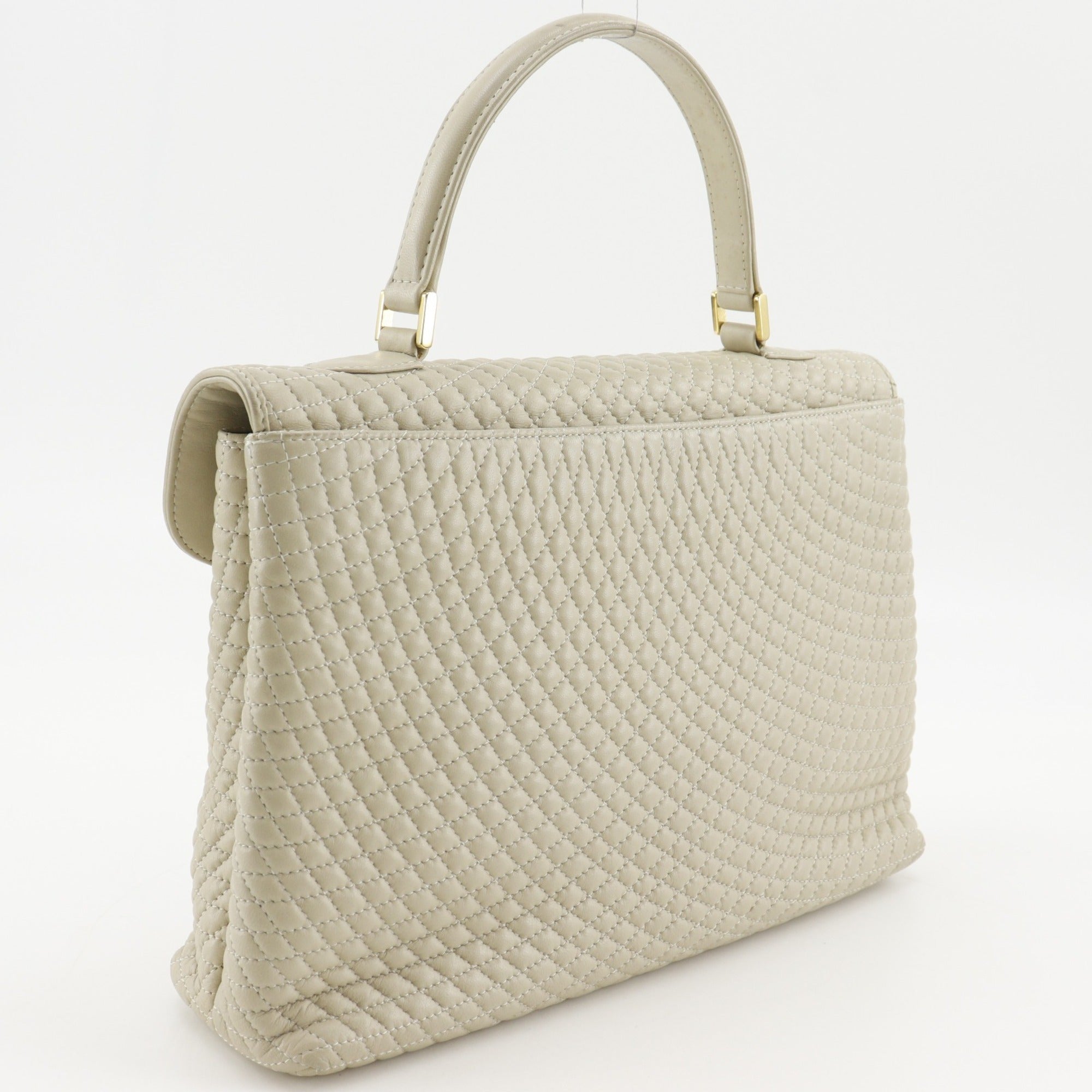 Bally Beige Leather Handbag (Pre-Owned)