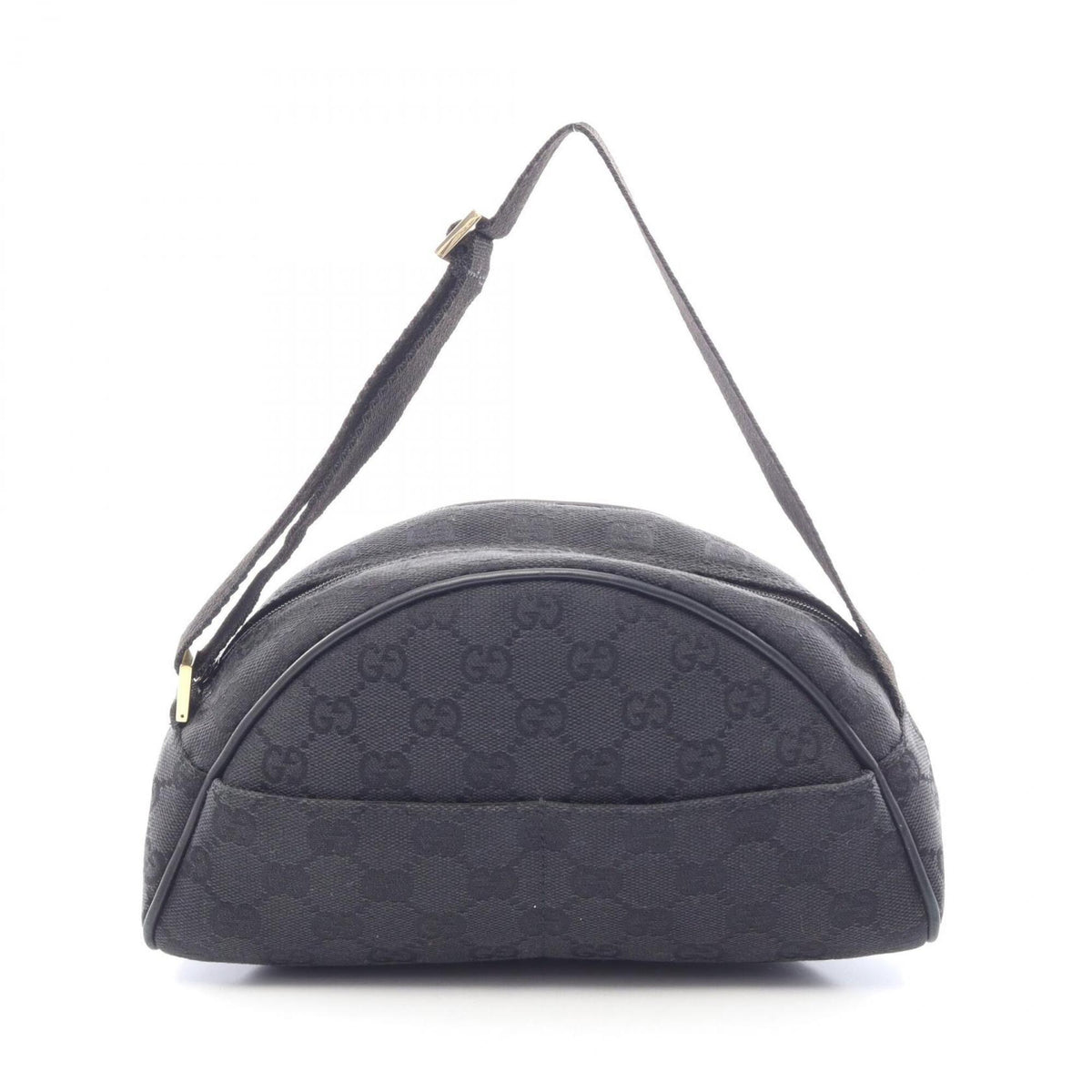 Gucci Black Canvas Leather Handbag (Pre-Owned)
