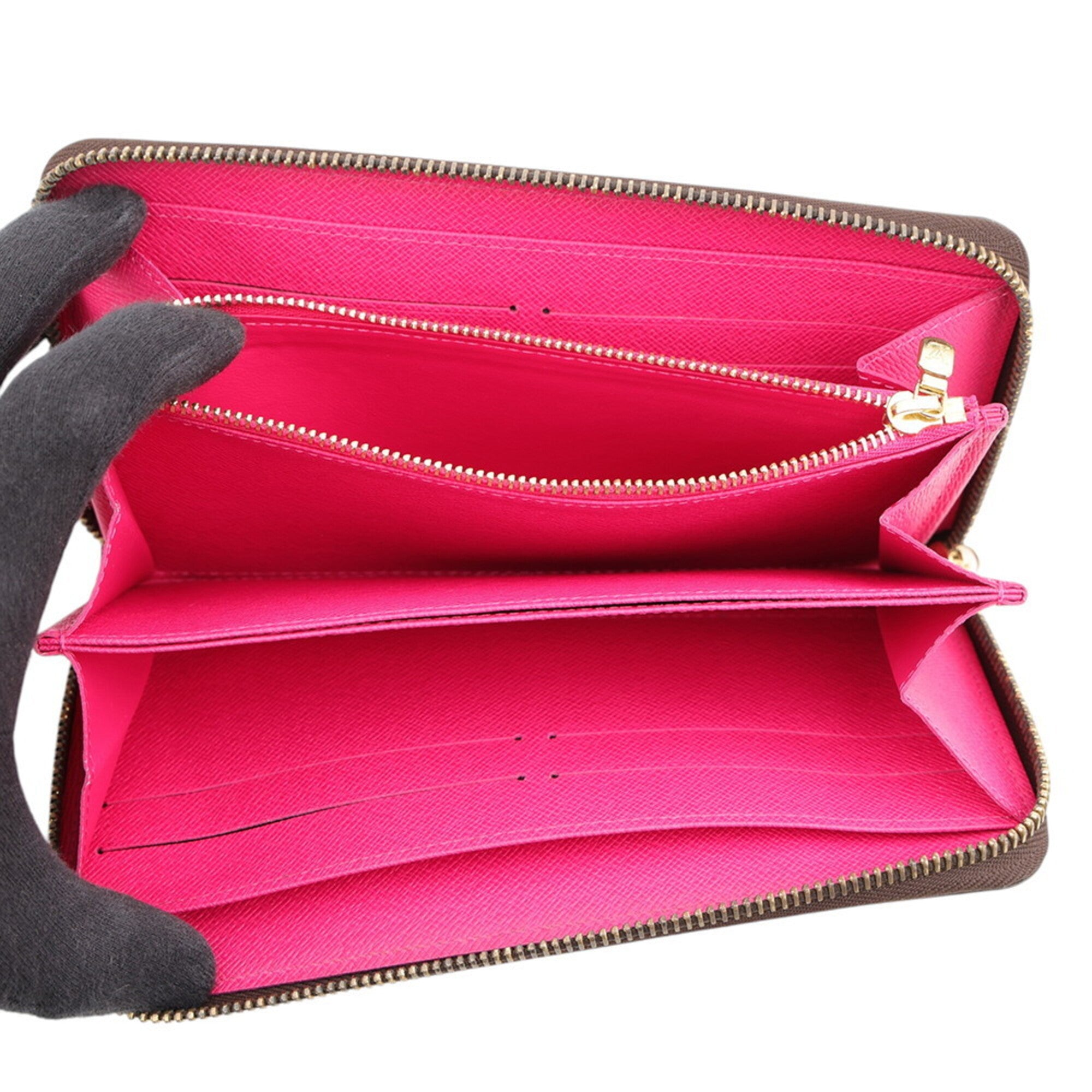 Louis Vuitton Monogram Pink Long Wallet (Bi-Fold) (Pre-Owned)