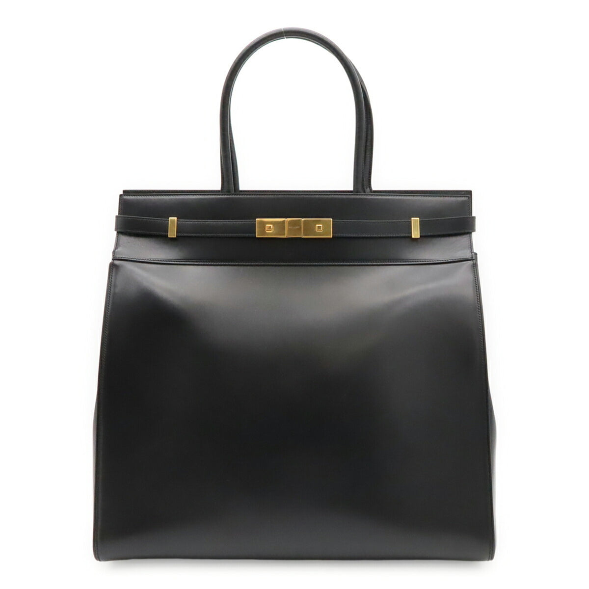 Yves Saint Laurent Black Leather Tote Bag (Pre-Owned)