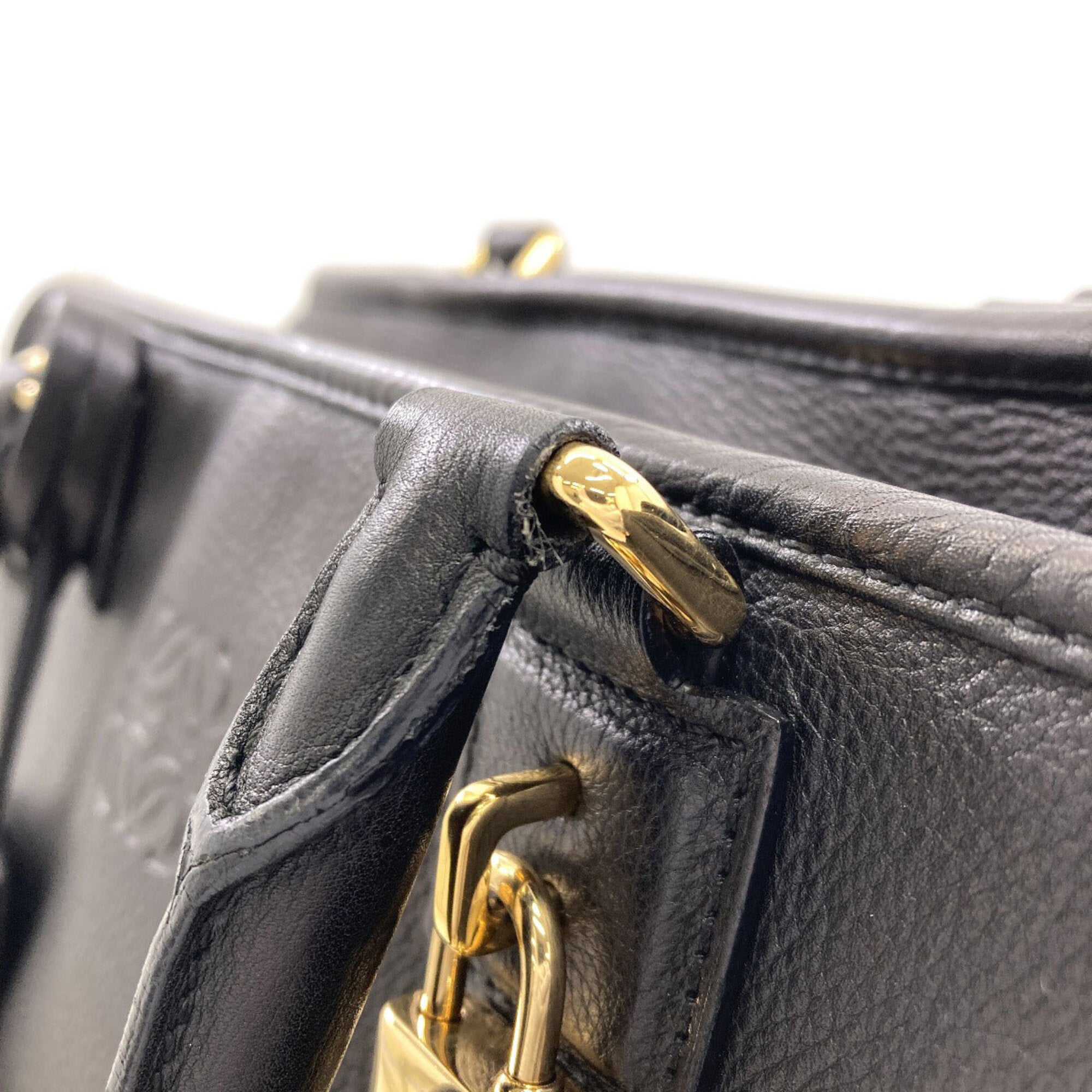 Loewe Amazona Black Leather Handbag (Pre-Owned)