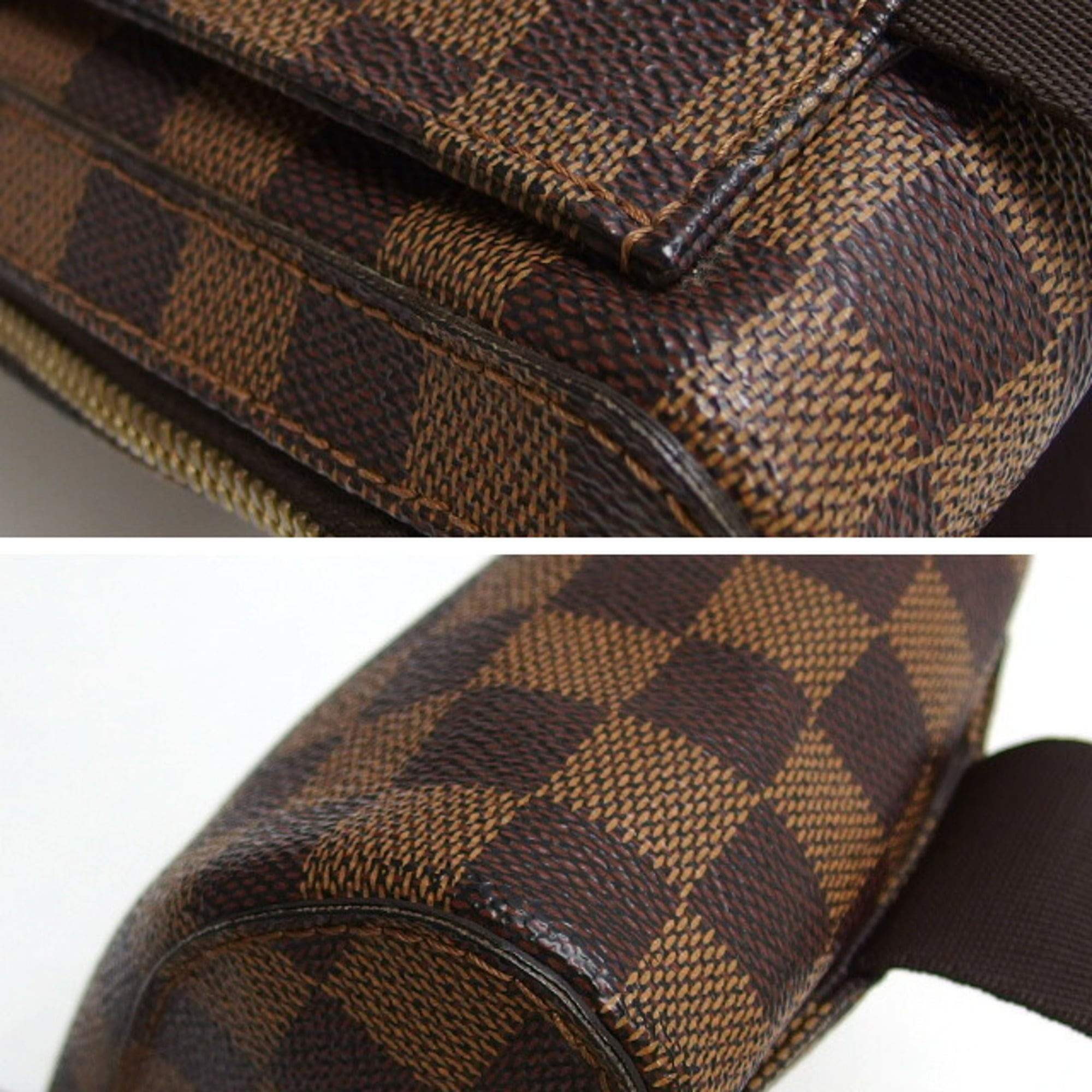 Louis Vuitton Damier Gold Damier Canvas Shoulder Bag Sling Bag (Pre-Owned)