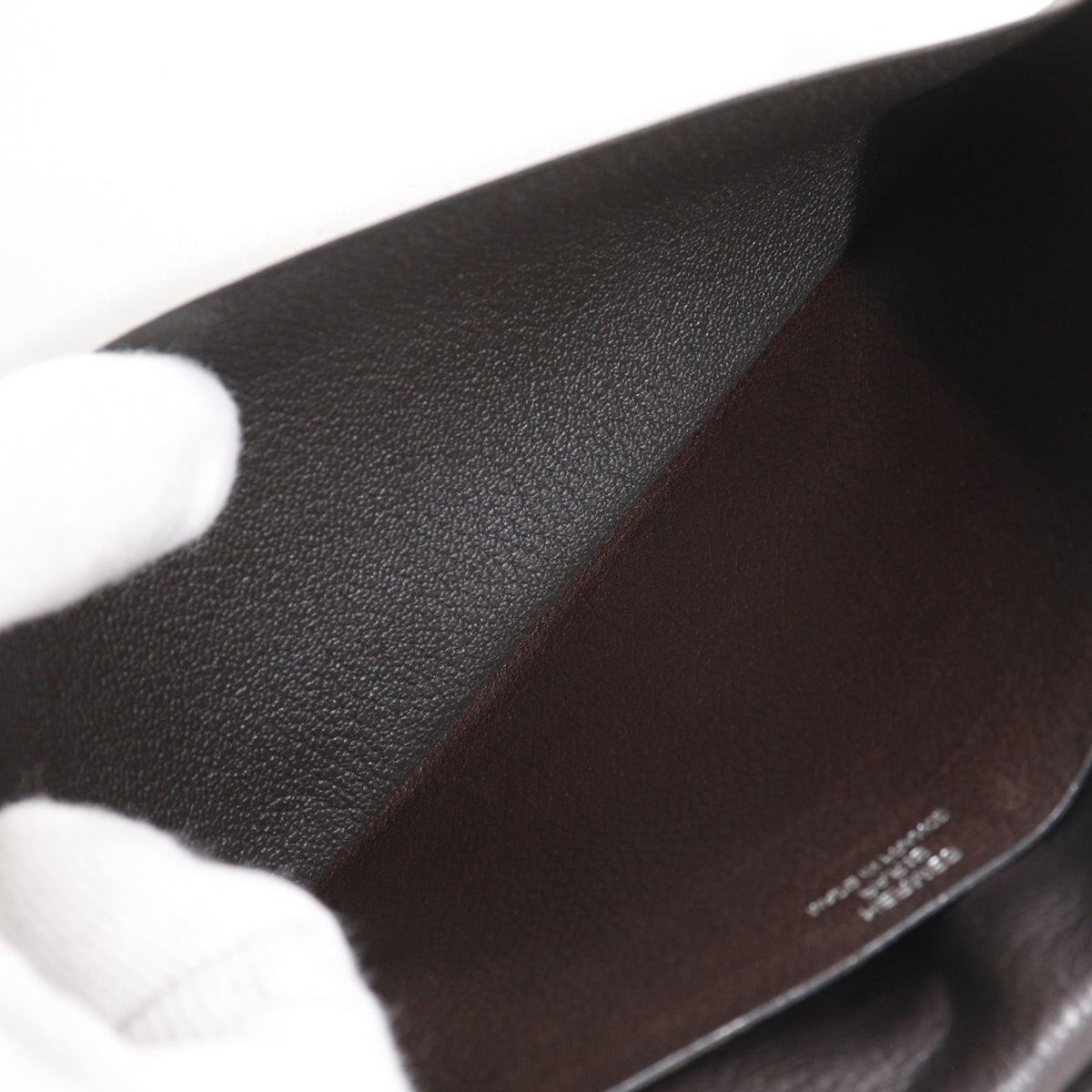 Hermes Brown Leather Bill Wallet (Bi-Fold) (Pre-Owned)