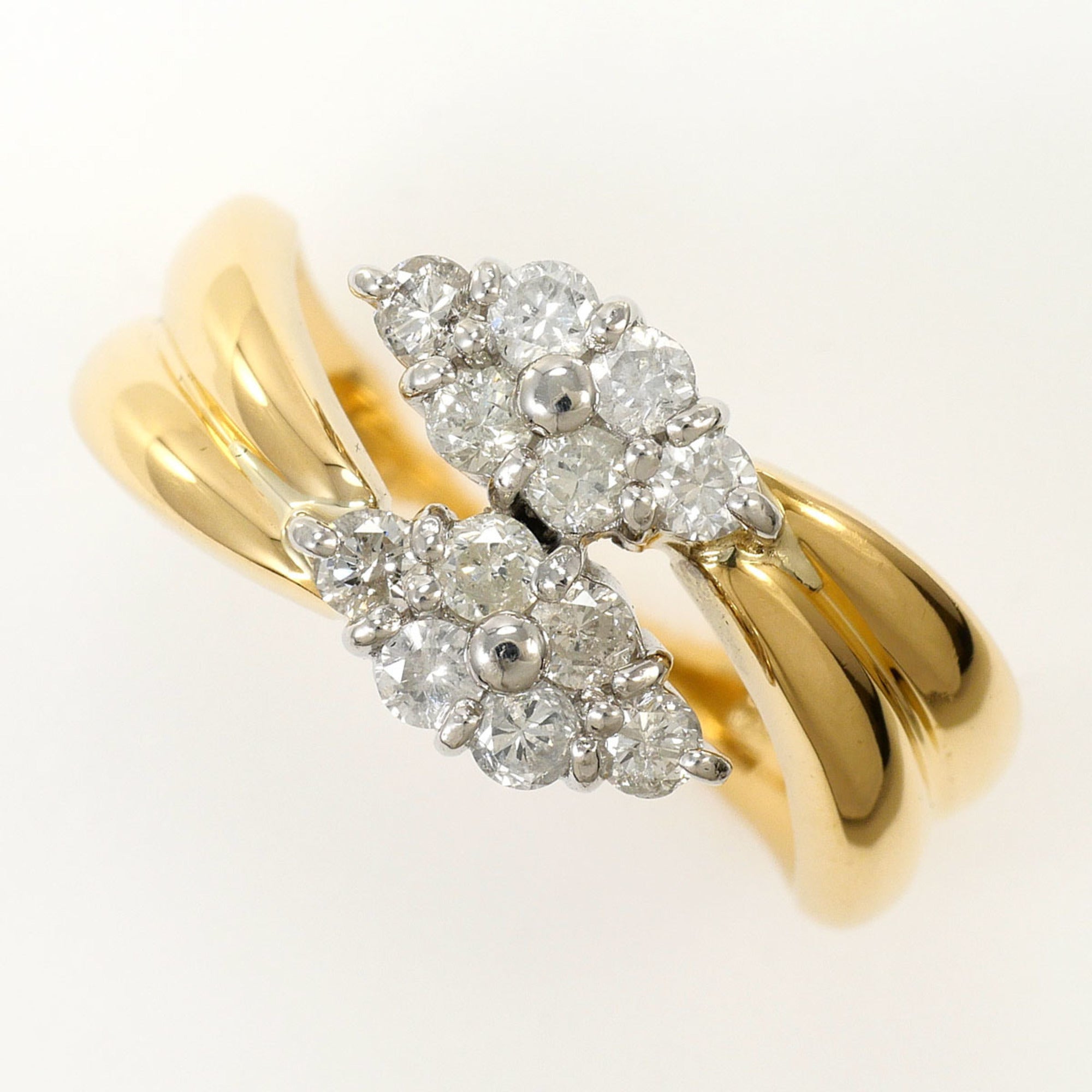 Unbranded Platinum Yellow Gold Yellow Gold (18K) Platinum 900 Band Ring (Pre-Owned)