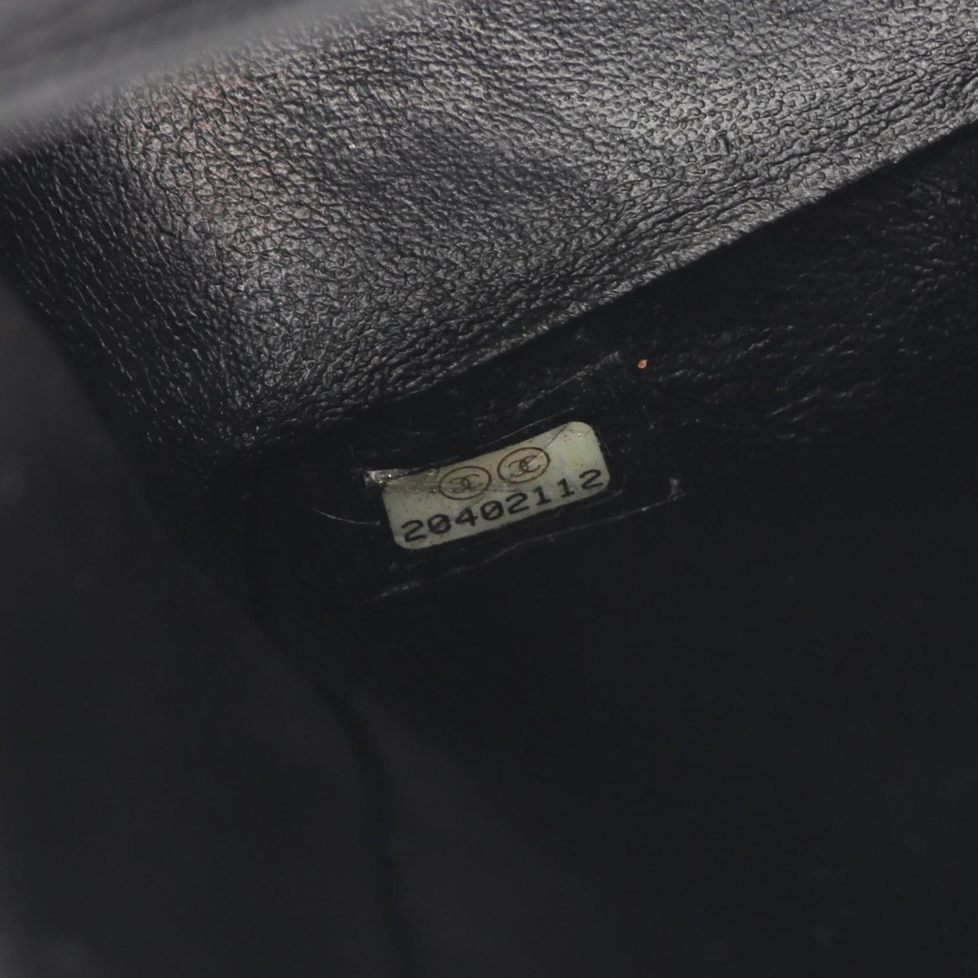 Chanel Black Leather Handbag Shoulder Bag (Pre-Owned)