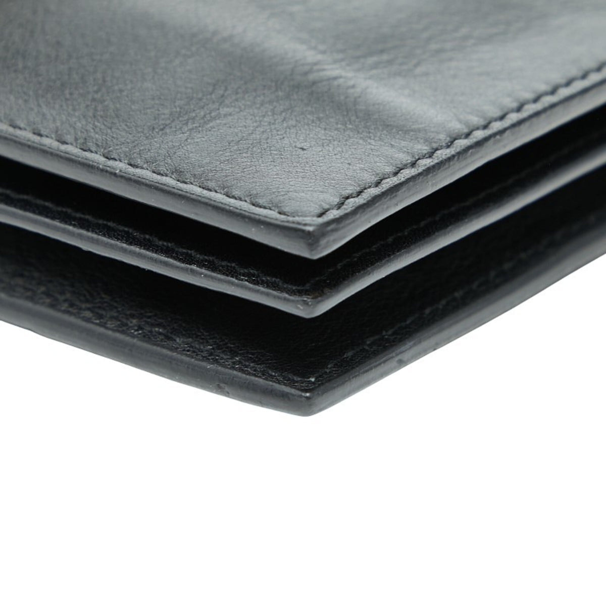 Versace Black Leather Clutch Bag (Pre-Owned)