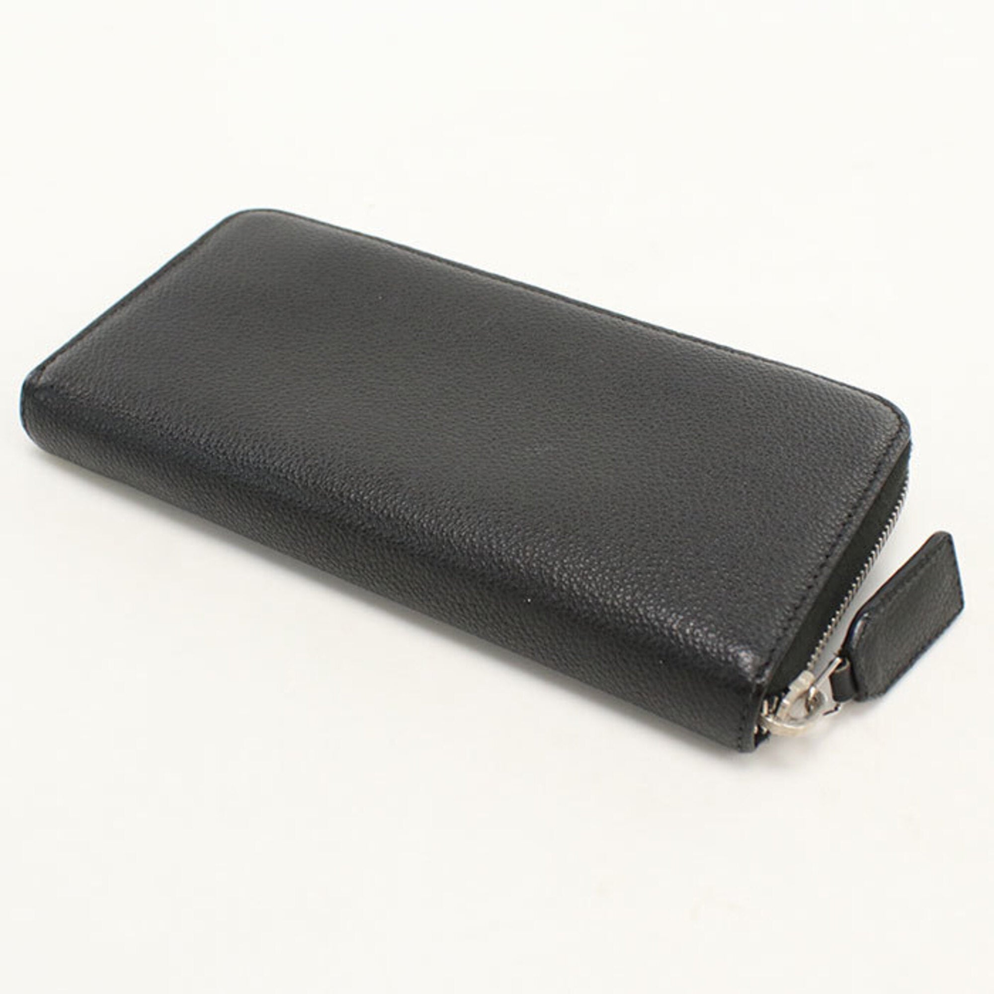 Saint Laurent Black Leather Long Wallet (Bi-Fold) (Pre-Owned)